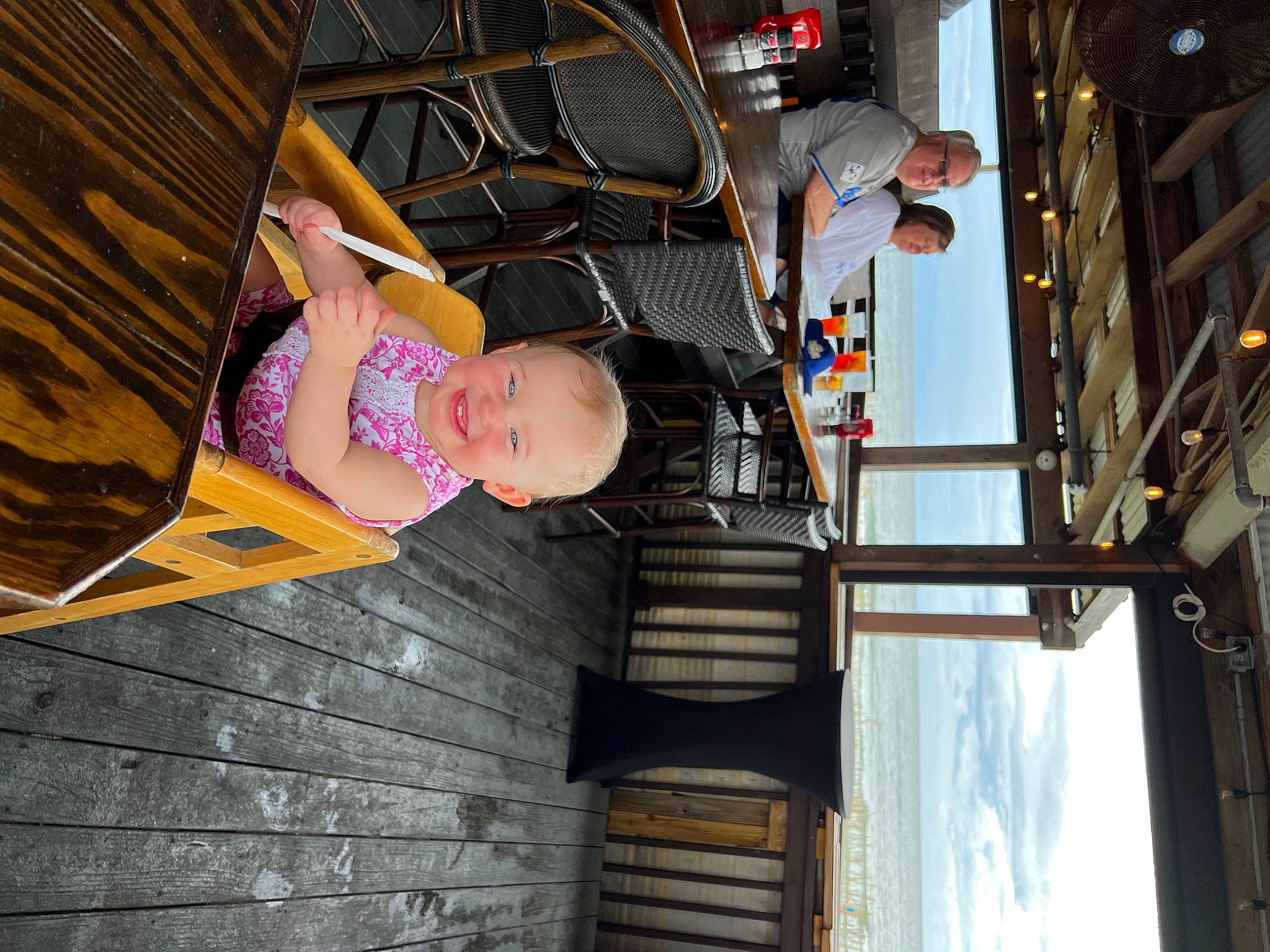 Harper joined the competition — help win amazing prizes! eyewear, fun, human_leg, joy, leisure, magenta, metal, person, room, sky, stairs, sunglasses, t_shirt, thigh, transport, wood