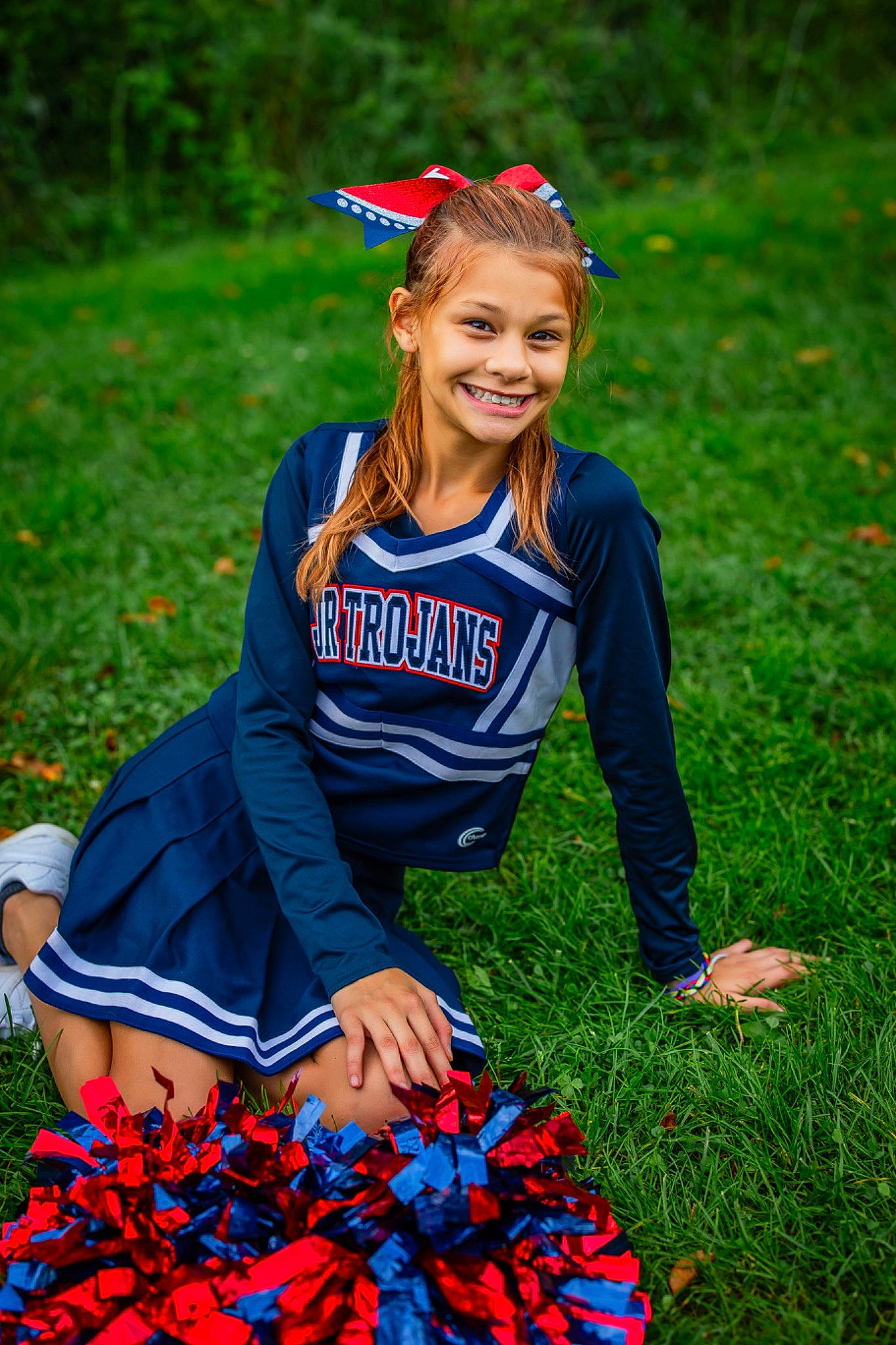 Arianna Deleon joined the competition — help win amazing prizes! beauty, brown_hair, child, competition_event, electric_blue, event, face, fun, grass, grassland, green, happy, joy, people_in_nature, person, plant, player, recreation, red, smile
