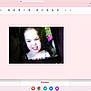child, face, device_screen, hand, blurry, pixelated, portrait, expression, indoor, digital_photo, mobile_device, dark_background, person, young_child, scrunched_face, curly_hair, technology, photo_capture, close_up, screen