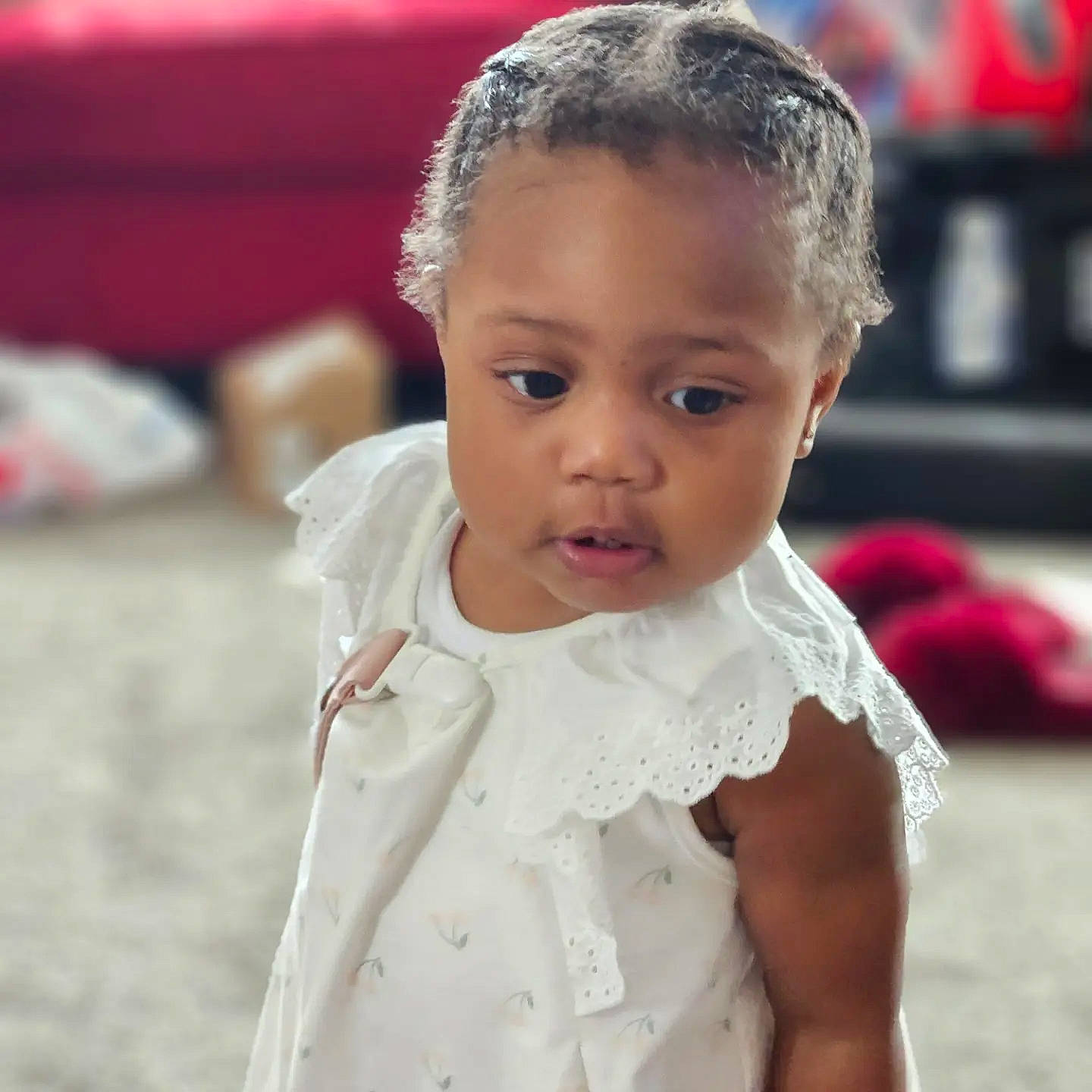 Kaelynn joined the competition — help win amazing prizes! baby, baby_toddler_clothing, child, chin, eye, face, fun, happy, leisure, lip, nose, person, play, sleeve, smile, toddler, tradition, vacation