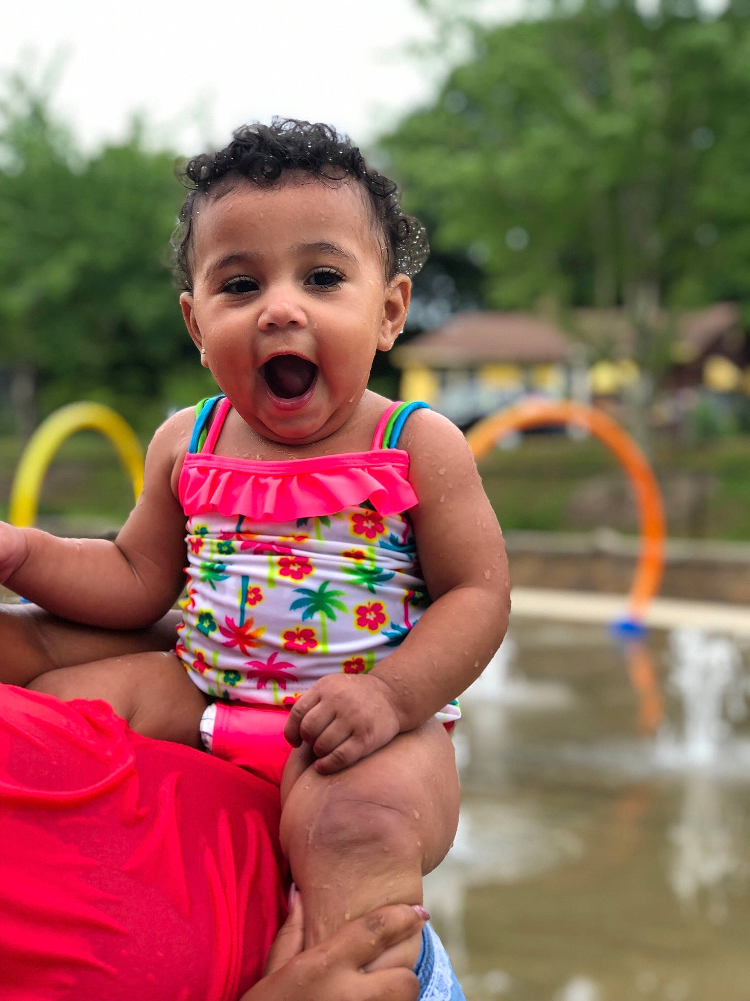 Kendal is registered to the contest to win money with this photo: baby, child, face, fun, happy, leisure, people, person, pink, play, recreation, skin, smile, summer, toddler, vacation, water