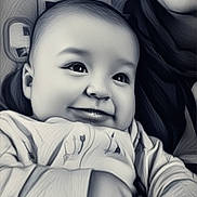 Andrew joined the competition — help win amazing prizes! adult, baby, closeup, clothing, cozy, cute, expression, face, hand, happy, holding, infant, joy, monochrome, person, portrait, sleeve, smile, texture, wall
