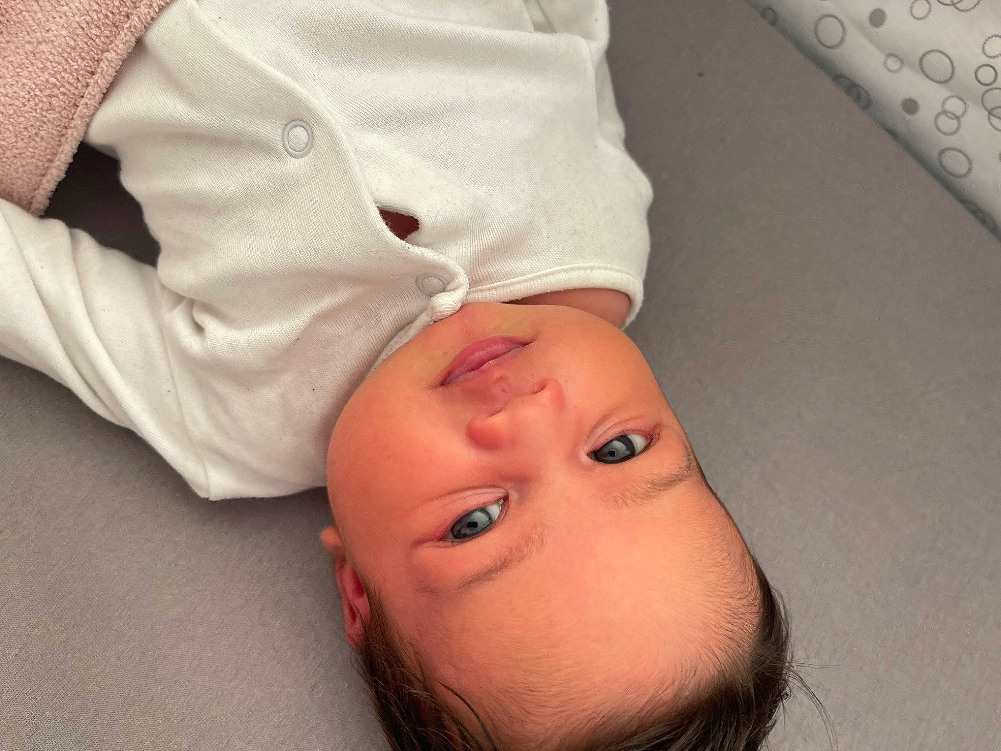 Alyssa joined the competition — help win amazing prizes! baby_toddler_clothing, cheek, child, comfort, dress_shirt, eyelash, happy, lip, nail, nose, pattern, person, portrait_photography, sleeve, toddler, wood