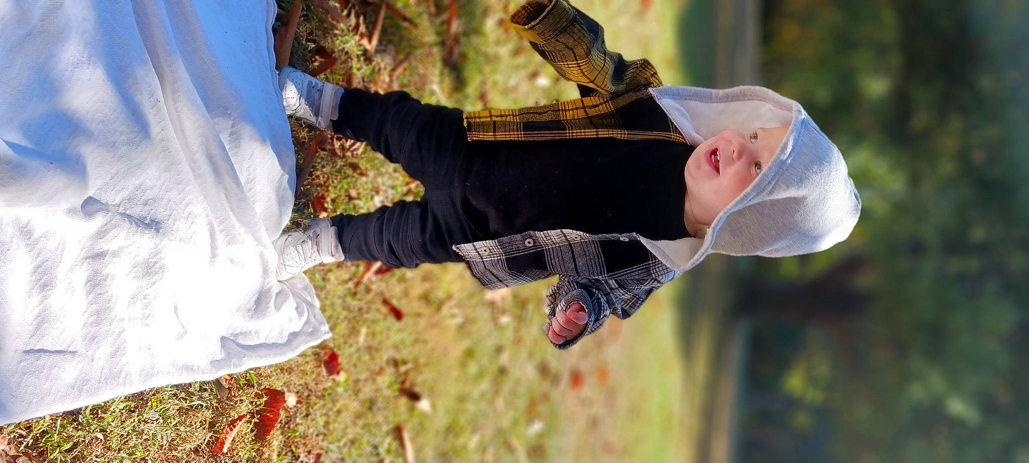 Stephen joined the competition — help win amazing prizes! adventure, autumn, ceremony, child, event, fashion_accessory, finger, fun, gesture, grass, happy, headwear, leisure, people_in_nature, person, play, recreation, soil, tradition, tree