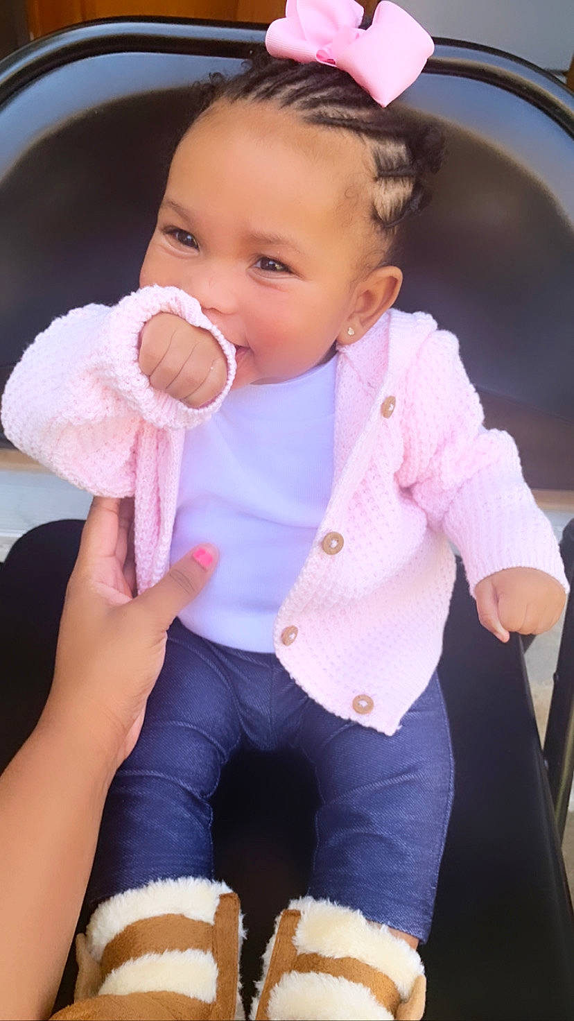 Jalaia is registered to the contest to win money with this photo: baby, baby_products, baby_toddler_clothing, cheek, child, neck, nose, person, pink, product, toddler