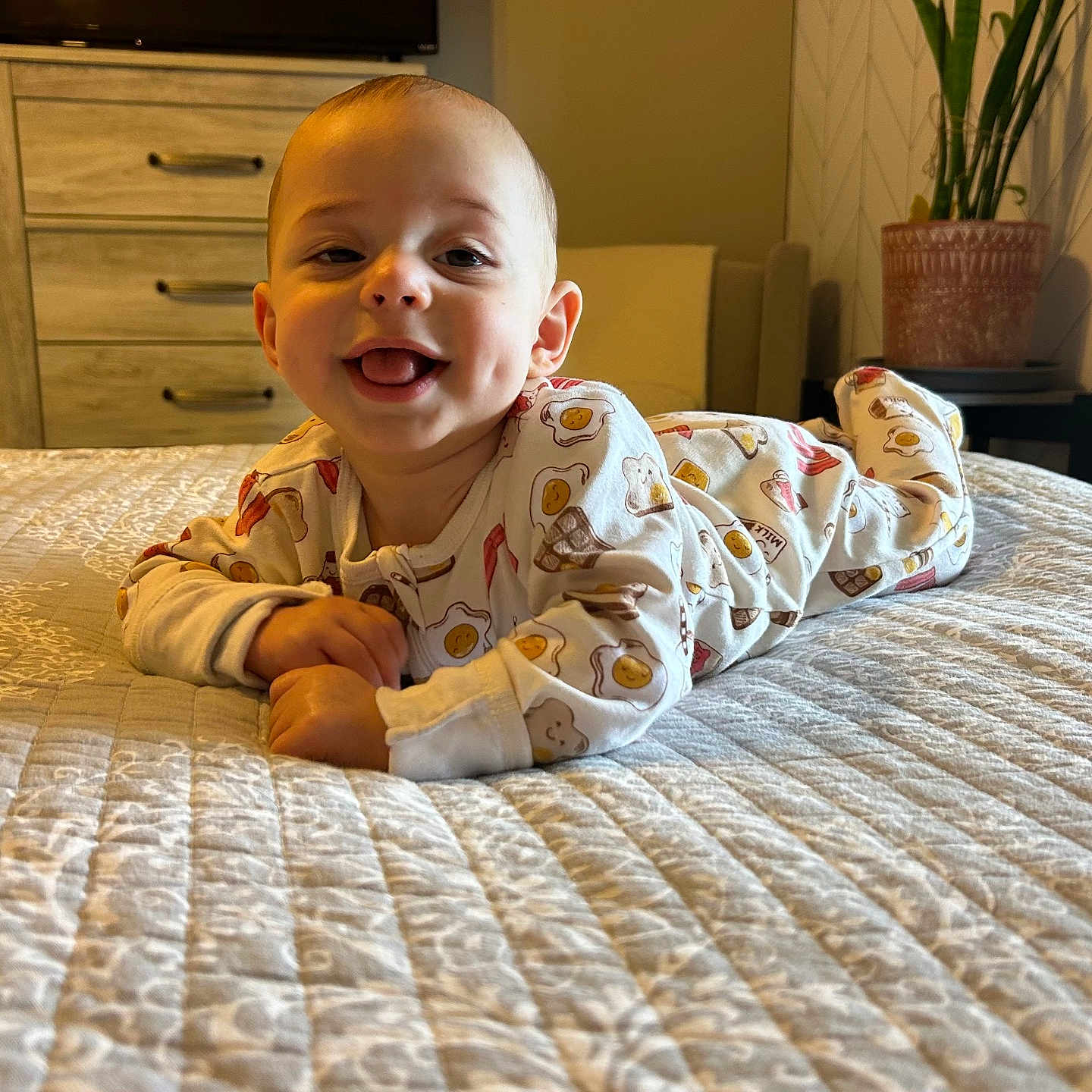 Noah joined the competition — help win amazing prizes! baby, bed, blanket, computerhardware, electronics, face, furniture, happy, hardware, head, indoors, interiordesign, monitor, person, photography, plant, portrait, pottedplant, screen, smile