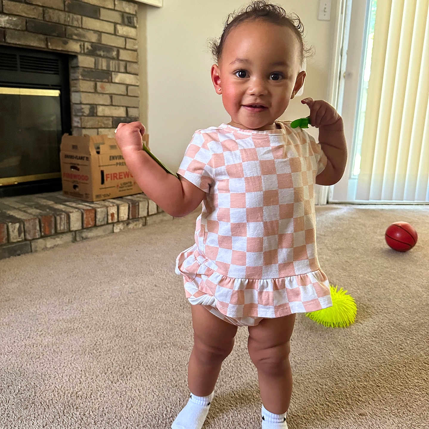 Mariana joined the competition — help win amazing prizes! architecture, ball, building, clothing, face, fireplace, football, furniture, head, hosiery, indoors, interiordesign, livingroom, person, photography, plant, portrait, pottedplant, room, sock