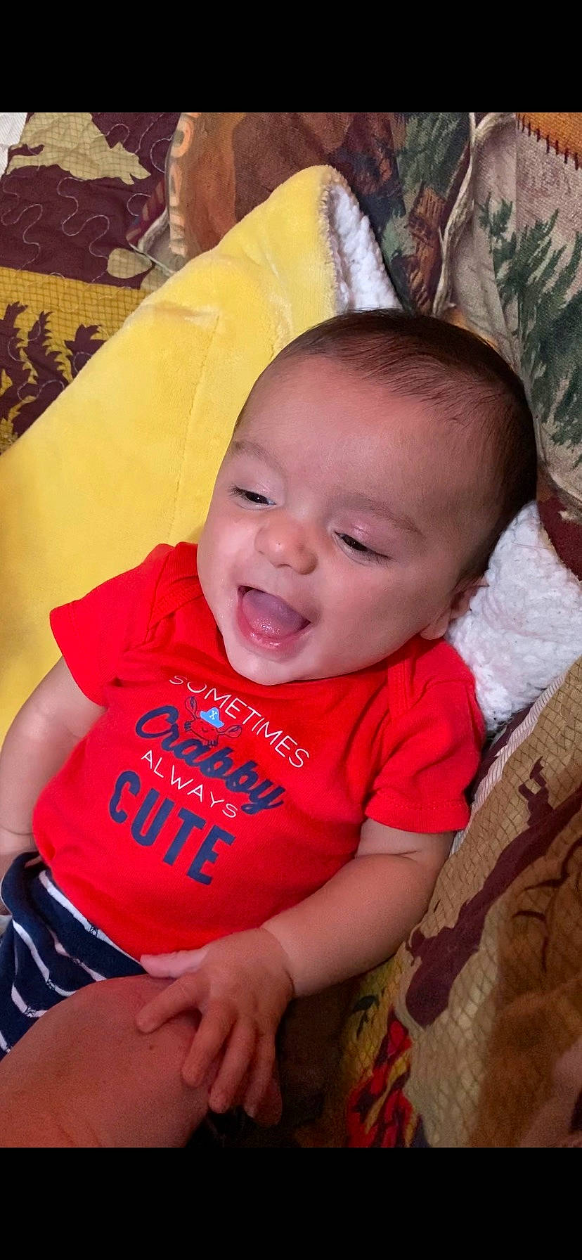 Enrique joined the competition — help win amazing prizes! baby, baby_toddler_clothing, cheek, chin, eye, eyebrow, face, hairstyle, happy, head, human_body, iris, lip, mouth, nose, person, product, skin, sleeve, smile