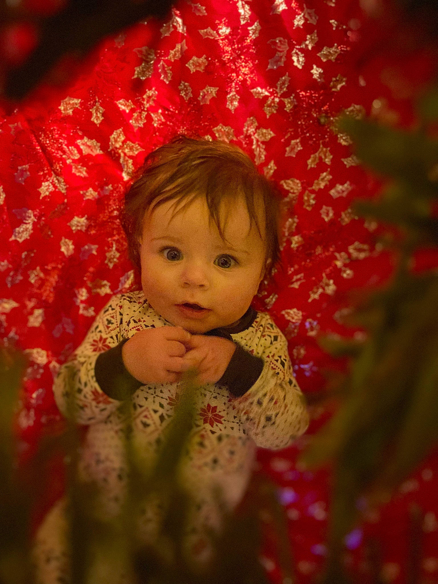 Amarie joined the competition — help win amazing prizes! baby_toddler_clothing, chin, christmas_ornament, dress, eye, face, facial_expression, flash_photography, hair, hairstyle, happy, head, human_body, lip, people_in_nature, person, pink, plant, skin, standing