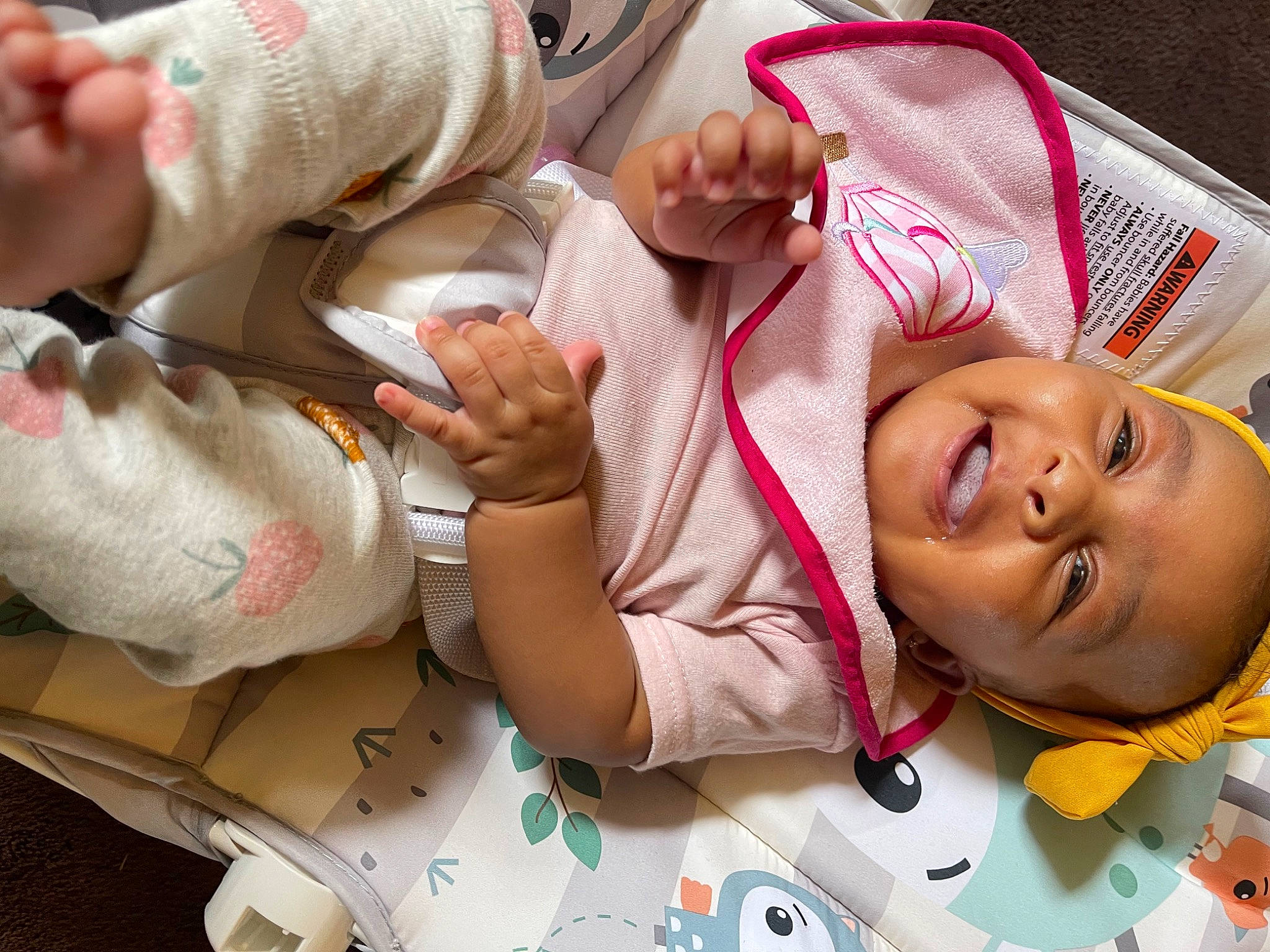 Naylani joined the competition — help win amazing prizes! adaptation, arm, baby, child, clothing, comfort, finger, fun, gesture, hairstyle, hand, happy, mouth, nail, pattern, person, skin, smile, thumb, toddler