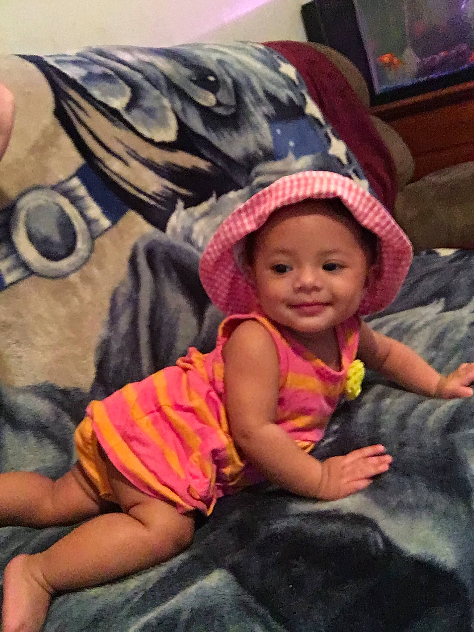 Alexandria is registered to the contest to win money with this photo: cap, child, girl, hair_accessory, hat, headgear, joy, person, product, toddler