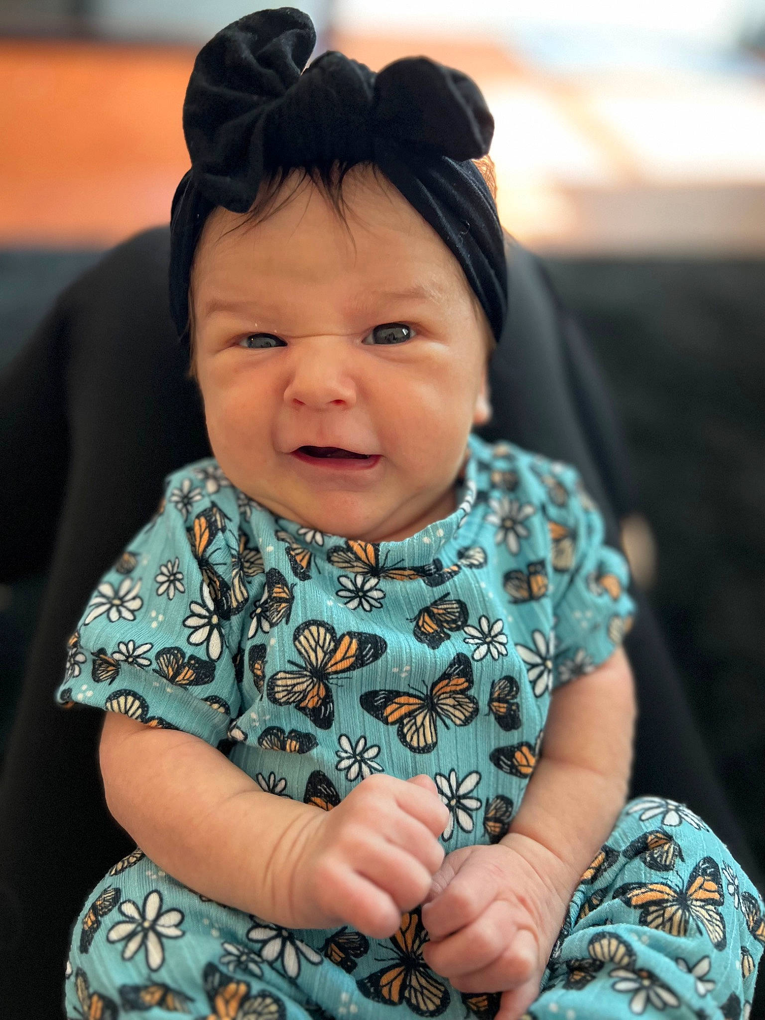 Aspen joined the competition — help win amazing prizes! baby, baby_toddler_clothing, cheek, chin, cool, eye, face, facial_expression, finger, flash_photography, hairstyle, happy, human, iris, mammal, person, product, skin, sleeve, smile