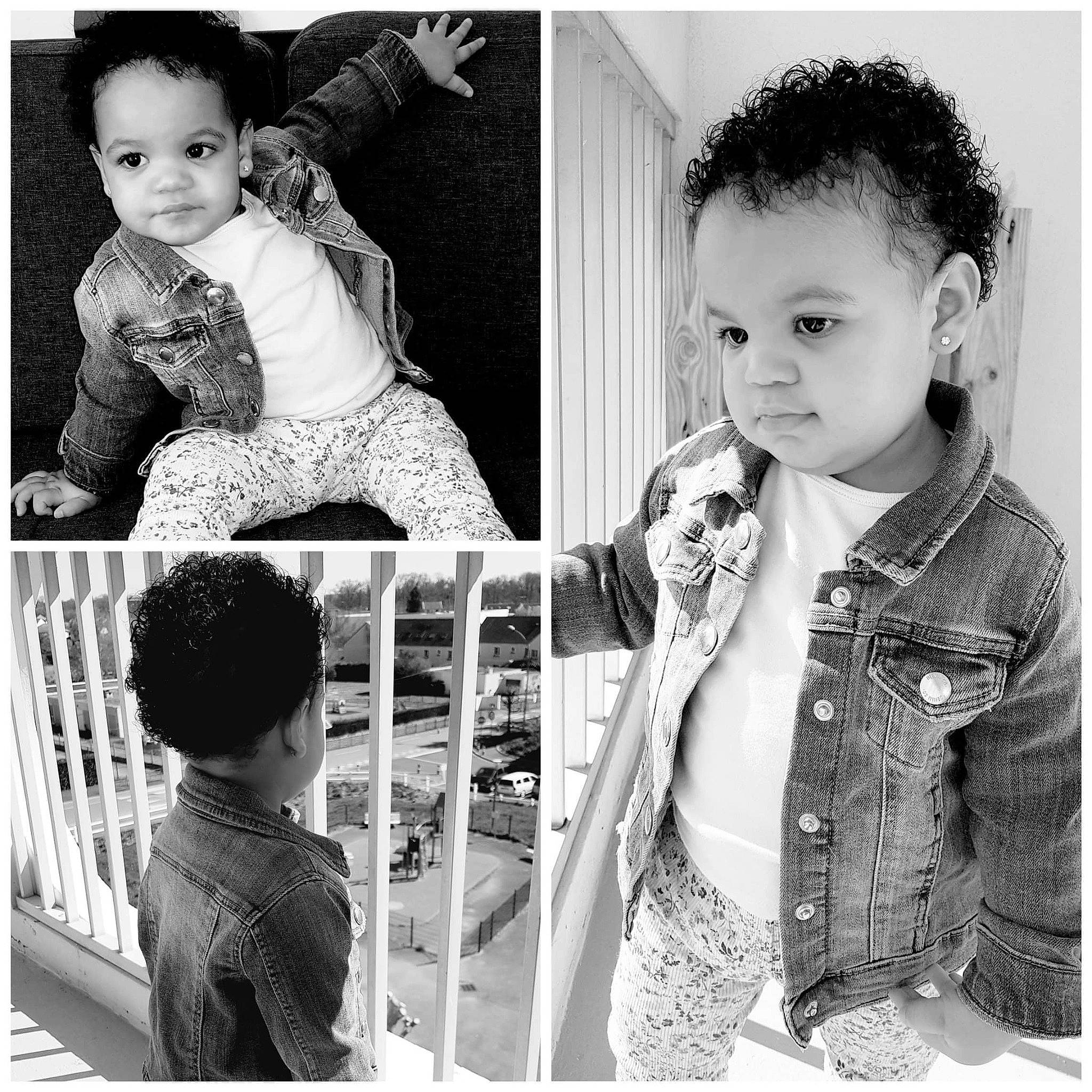 Sianna participe au concours pour gagner de l'argent avec cette photo : black_and_white, child, child_model, hairstyle, jacket, monochrome, monochrome_photography, outerwear, people, person, photo_shoot, photograph, photography, product, sleeve, smile, snapshot, standing, textile, toddler