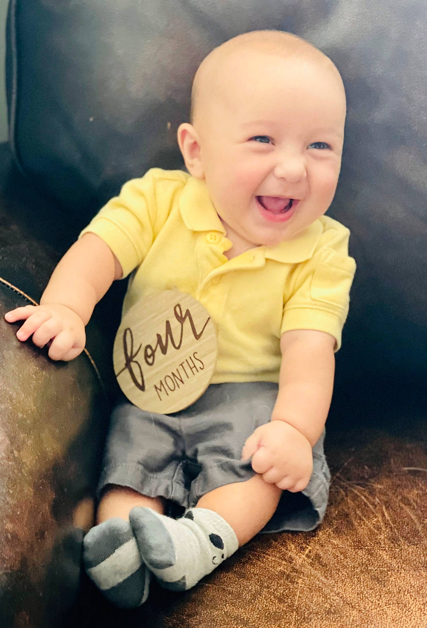 Damian joined the competition — help win amazing prizes! baby, baby_toddler_clothing, child, cool, finger, flash_photography, flooring, fun, gesture, grass, happy, human_leg, joy, people_in_nature, person, sitting, skin, smile, sneakers, t_shirt