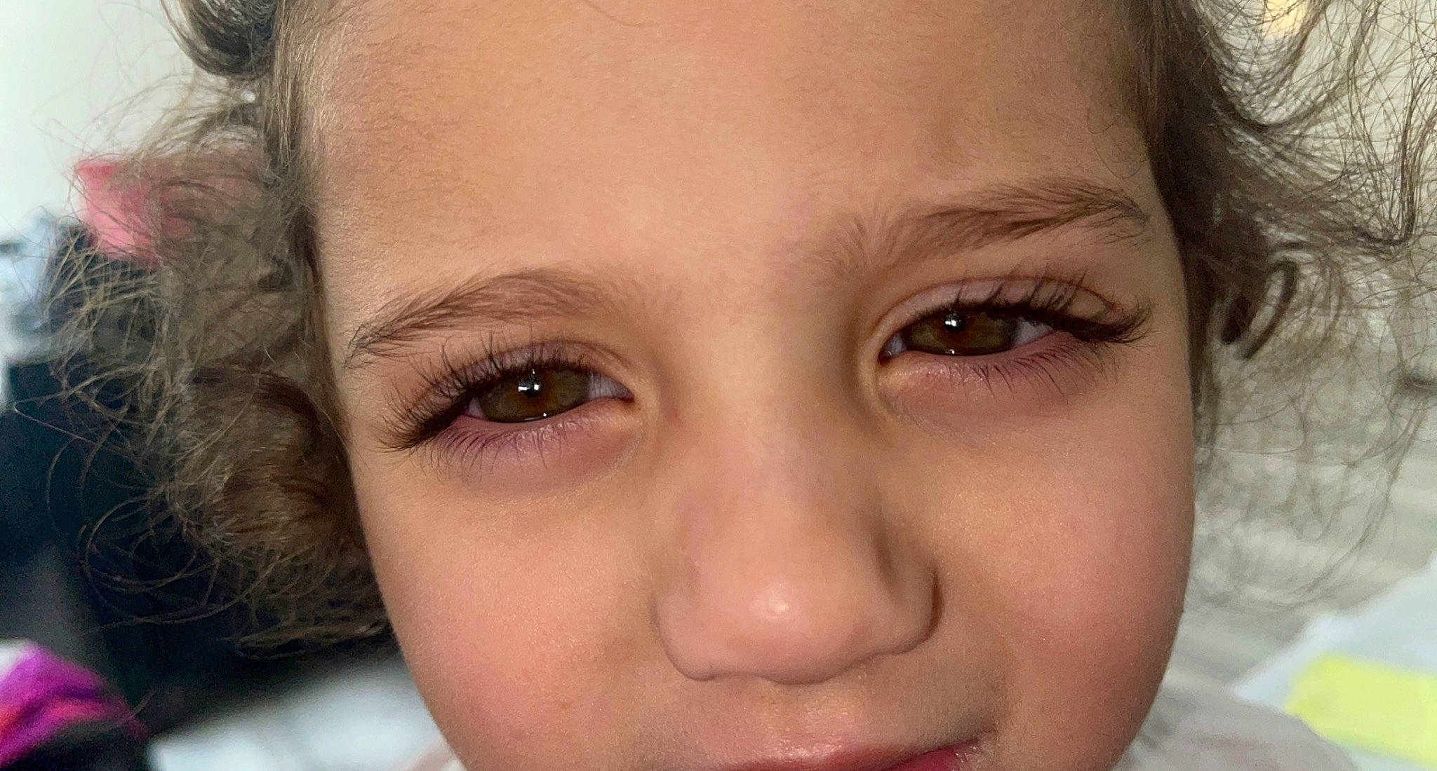 Ariana joined the competition — help win amazing prizes! brown_hair, cheek, chin, ear, eyebrow, eyelash, facial_expression, fun, hair, hairstyle, happy, iris, jaw, lip, mouth, no_expression, nose, person, skin, toddler