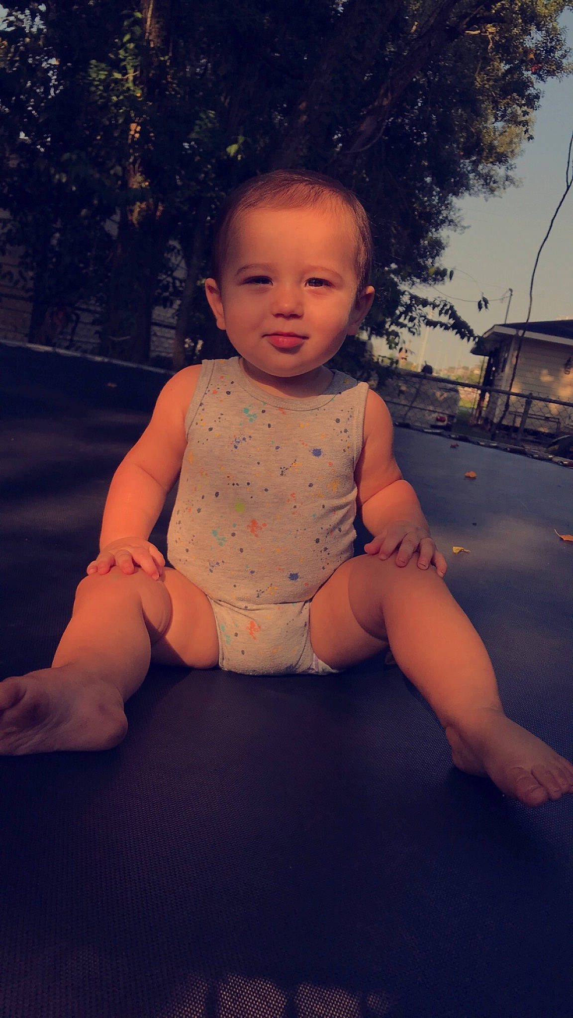 Zander joined the competition — help win amazing prizes! baby, baby_toddler_clothing, barefoot, chest, eye, face, finger, flash_photography, hand, happy, joy, knee, leg, lip, nose, person, sky, stomach, sunlight, thigh