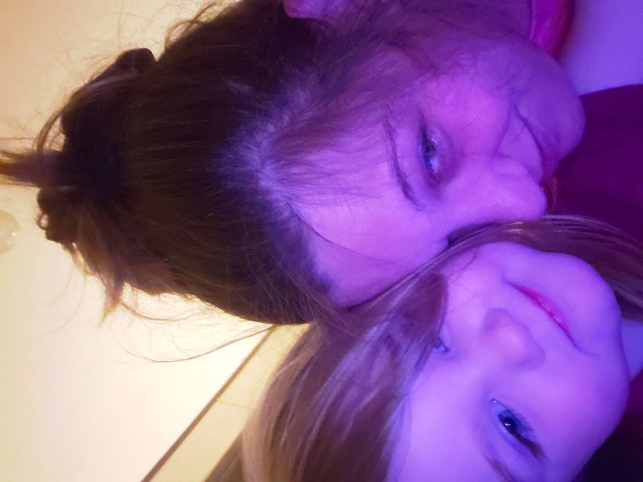 Kaleighanne joined the competition — help win amazing prizes! cheek, chin, ear, eyebrow, eyelash, forehead, gesture, happy, human_body, iris, jaw, joy, kiss, lip, mouth, neck, nose, person, plant, purple