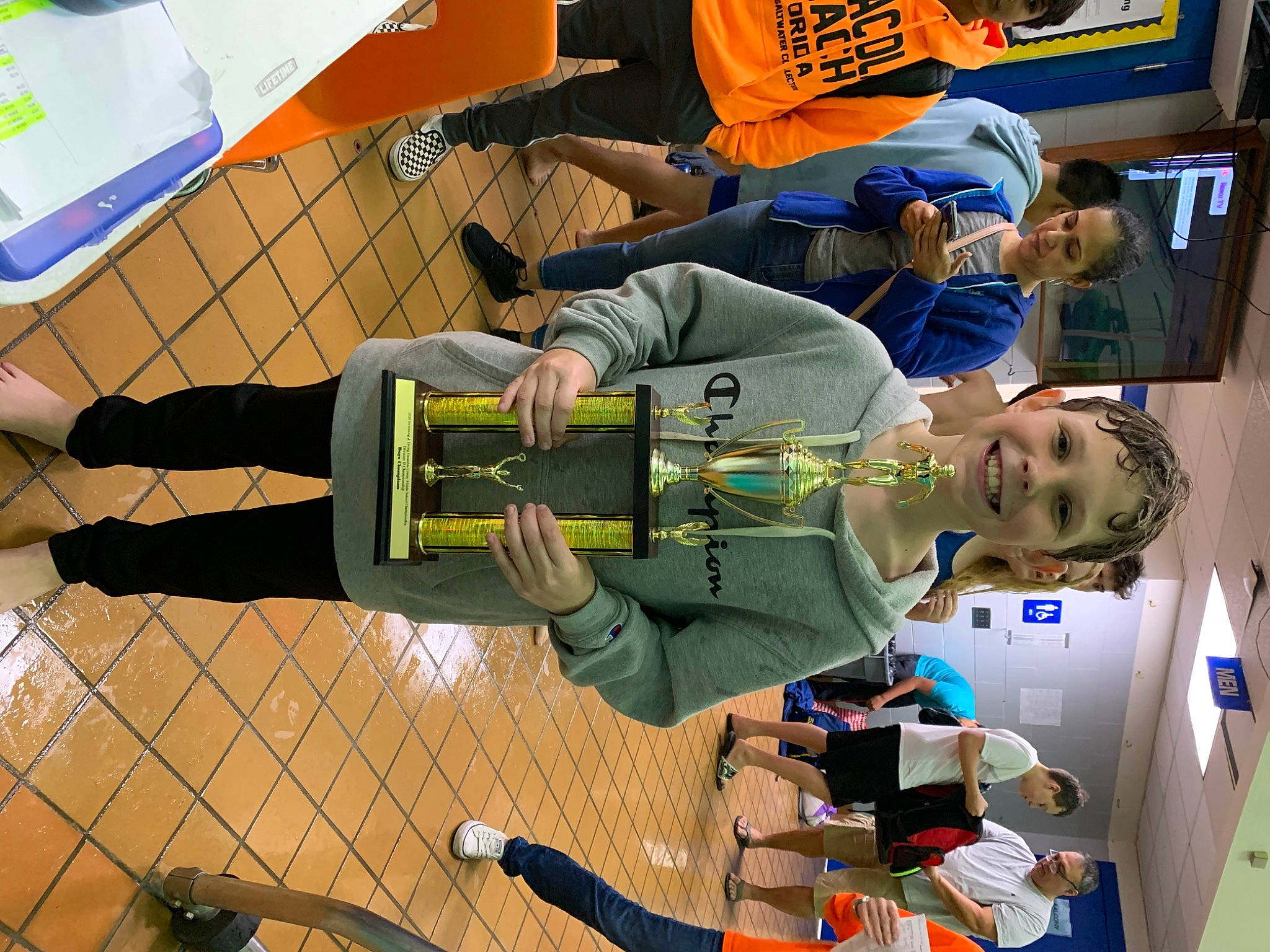 Kaydon is registered to the contest to win money with this photo: joy, person