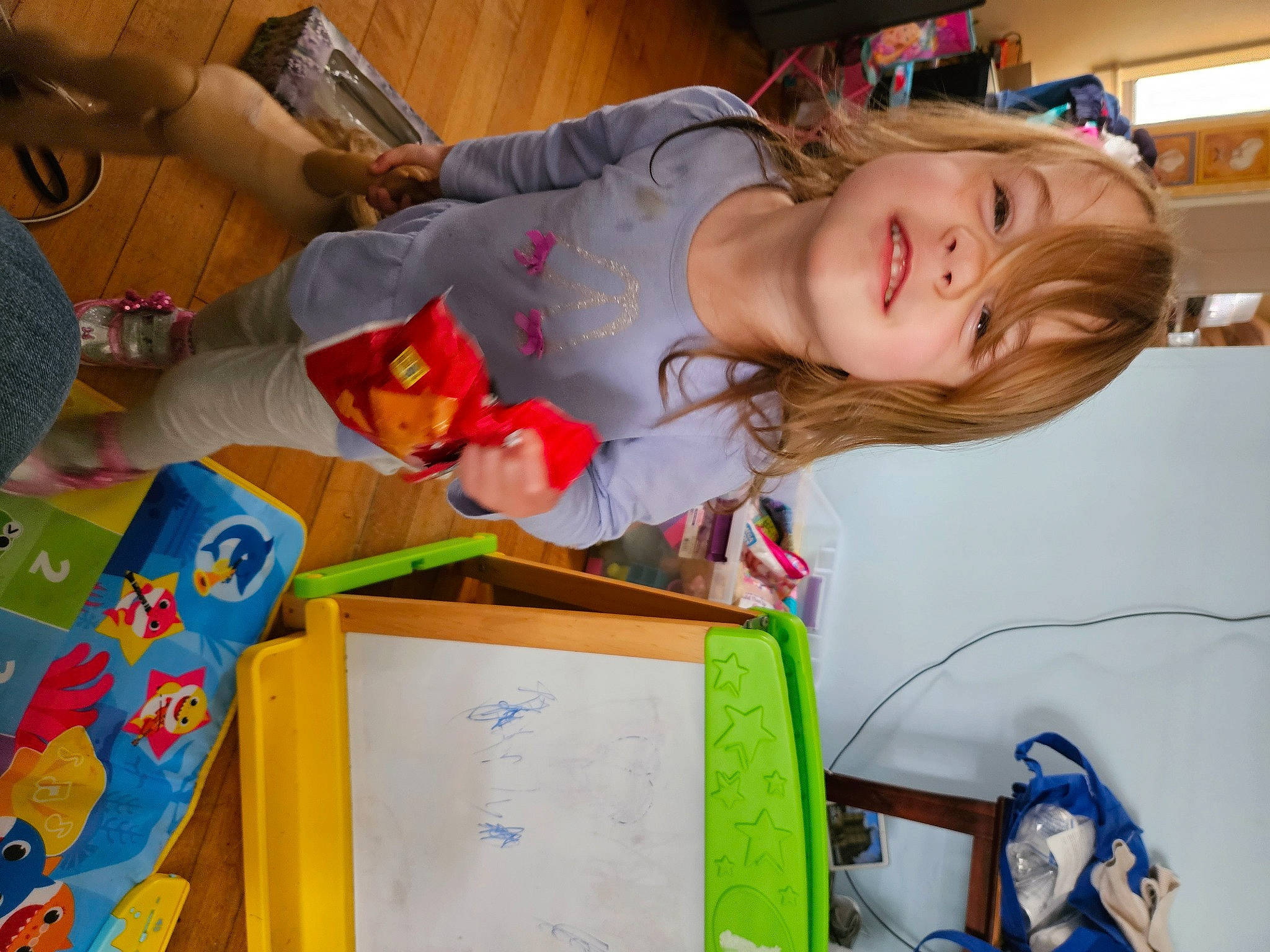 Arlyn joined the competition — help win amazing prizes! baby, child, event, fun, happy, joy, kindergarten, learning, leisure, person, play, room, school, smile, toddler, toy, visual_arts