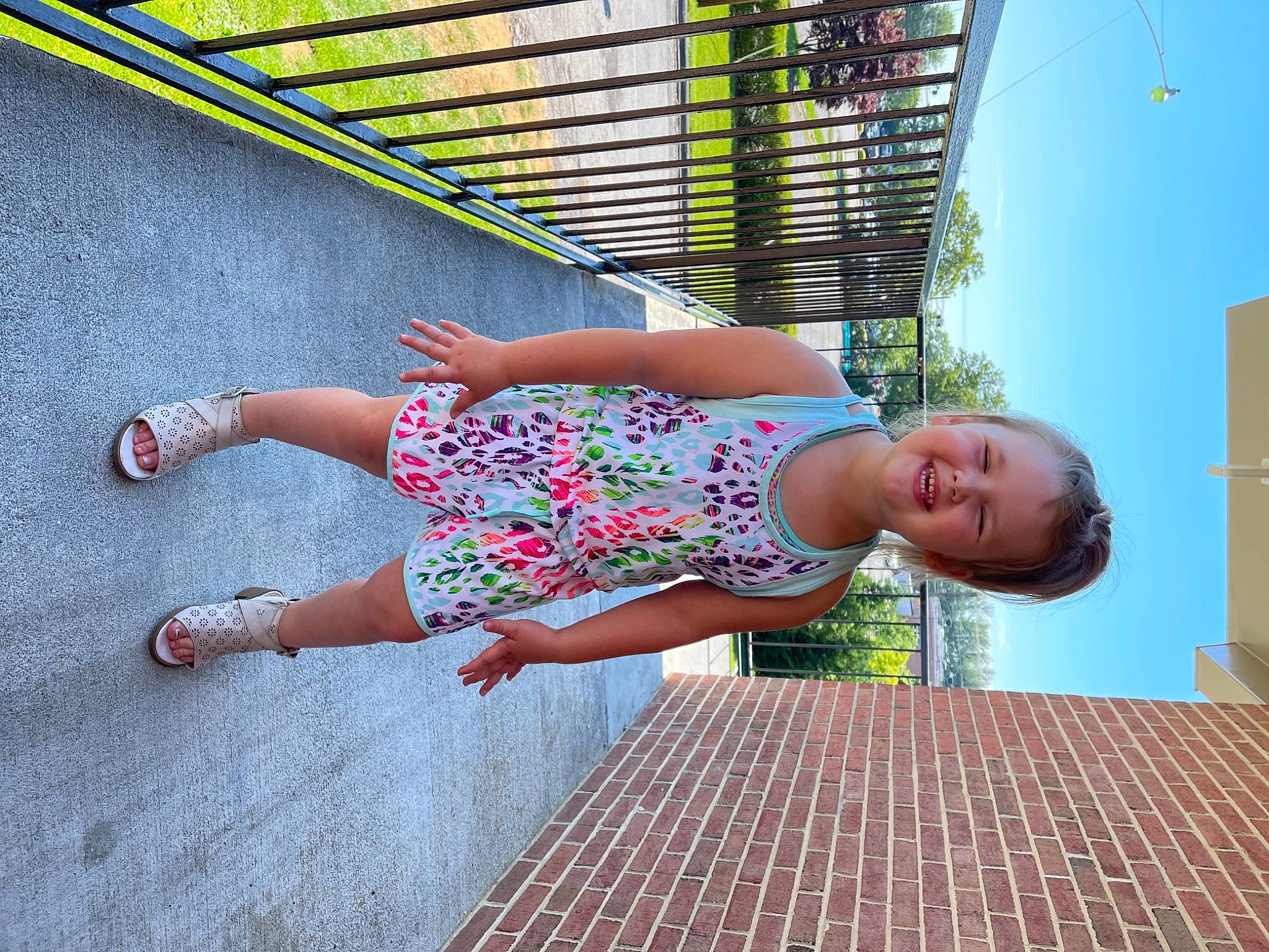 Alison joined the competition — help win amazing prizes! beauty, child, foot, fun, happy, human, human_leg, joy, leisure, line, pattern, people_in_nature, person, recreation, sky, street_fashion, thigh, toddler, tree, waist