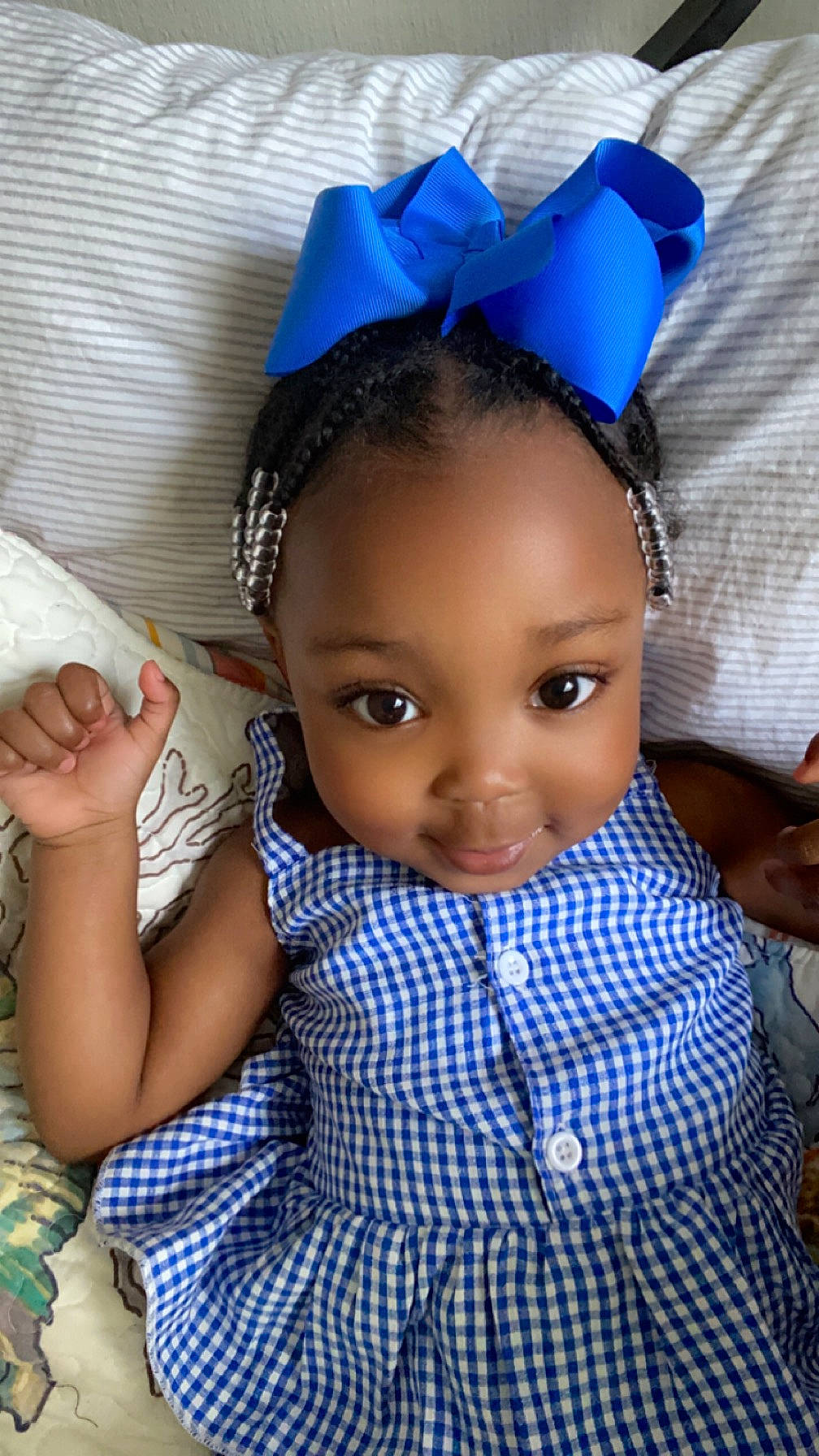 Karleigh joined the competition — help win amazing prizes! blue, cheek, chin, ear, eye, eyebrow, eyelash, face, forehead, hair, hairstyle, happy, head, human, mammal, neck, nose, person, skin, sleeve