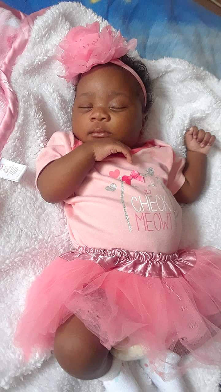 Laniya joined the competition — help win amazing prizes! baby, baby_products, baby_toddler_clothing, cheek, child, clothing, costume, hair_accessory, headgear, person, pink, product, skin, toddler