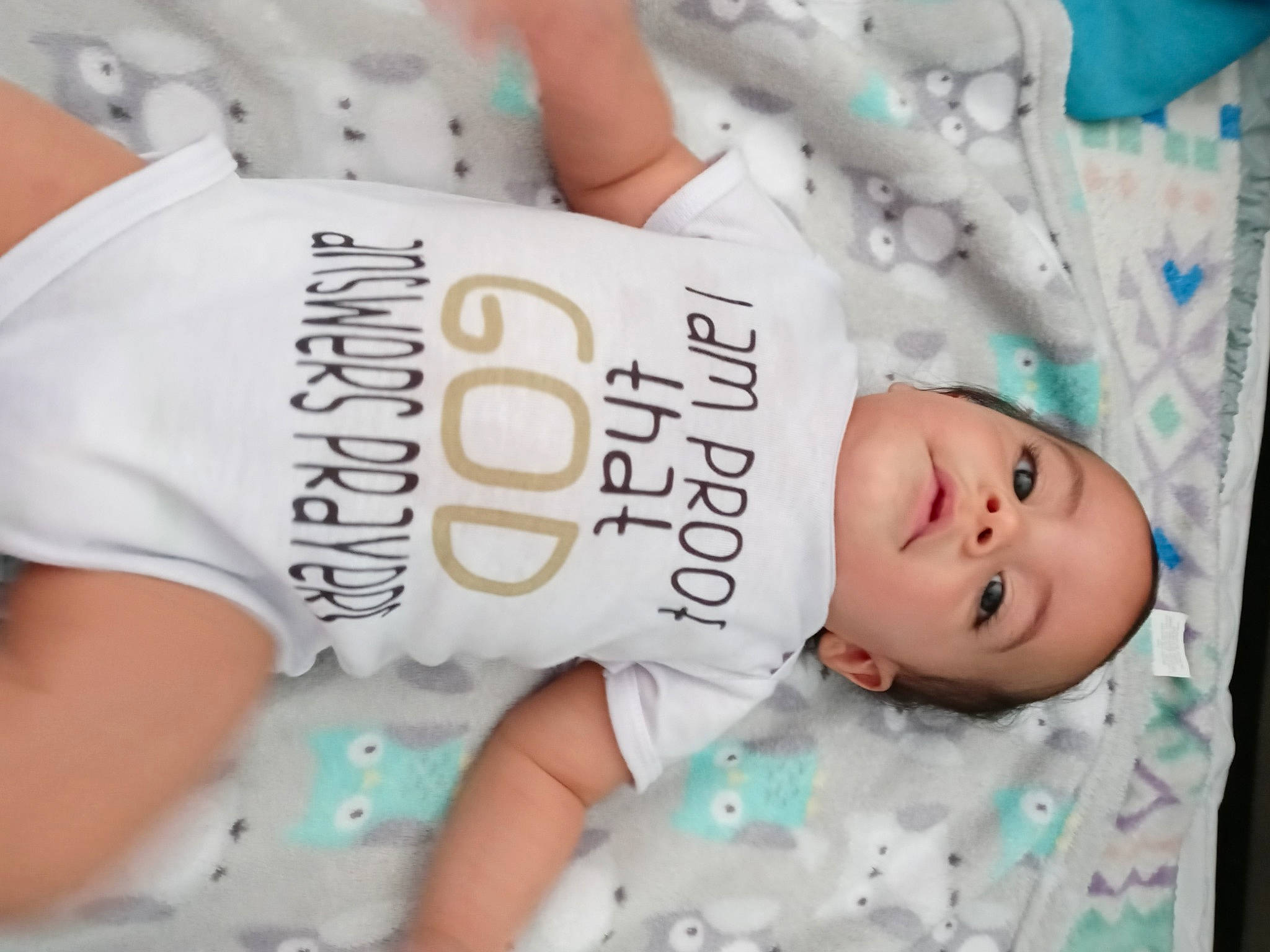 Aydan is registered to the contest to win money with this photo: active_tank, aqua, baby, baby_products, baby_toddler_clothing, child, hospital_bed, person, product