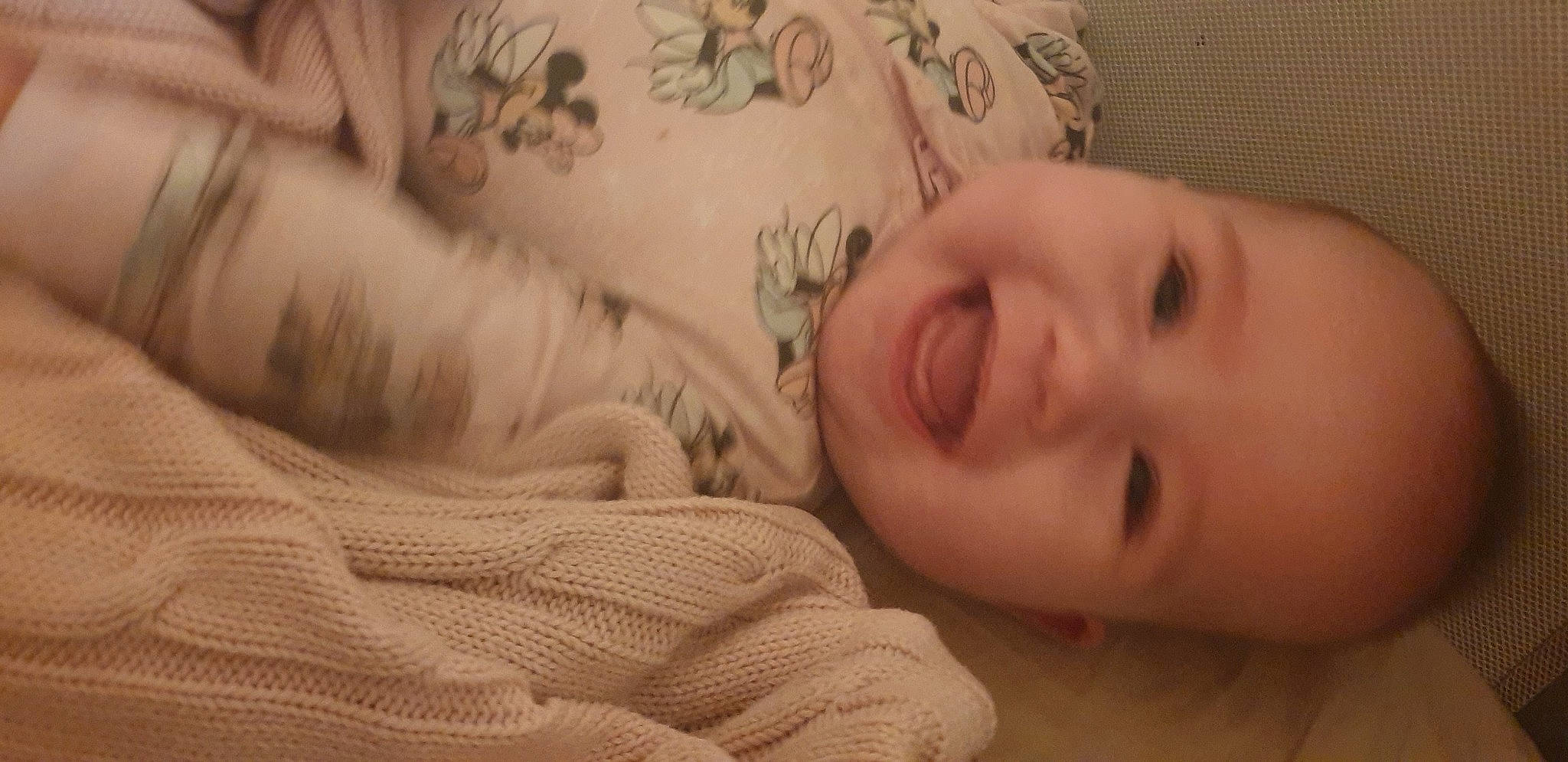 Gracie joined the competition — help win amazing prizes! baby, baby_toddler_clothing, bed_sheet, bedding, bedtime, blanket, cheek, child, close_up, comfort, eyebrow, forehead, linens, lip, nap, person, skin, sleep, sweater, textile