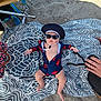 Austin joined the competition — help win amazing prizes! accessories, baby, beach, cap, clothing, coast, face, glasses, hat, head, nature, outdoors, person, photography, portrait, sea, shorts, summer, sunglasses, swimwear