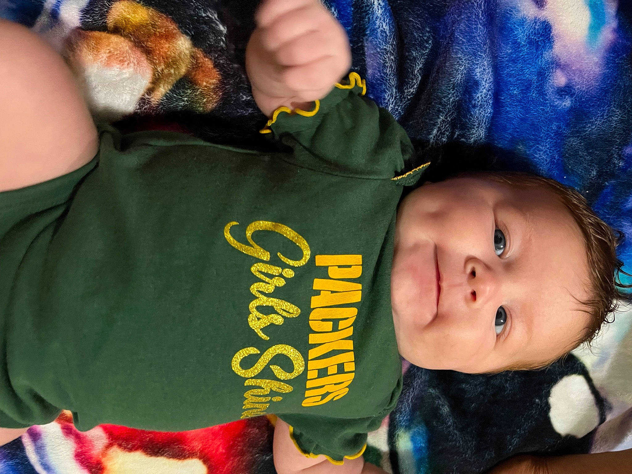 Aubrie joined the competition — help win amazing prizes! baby, baby_toddler_clothing, cheek, cool, ear, elbow, finger, fun, gesture, hairstyle, happy, mouth, nose, orange, person, sleeve, smile, t_shirt, thumb, toddler