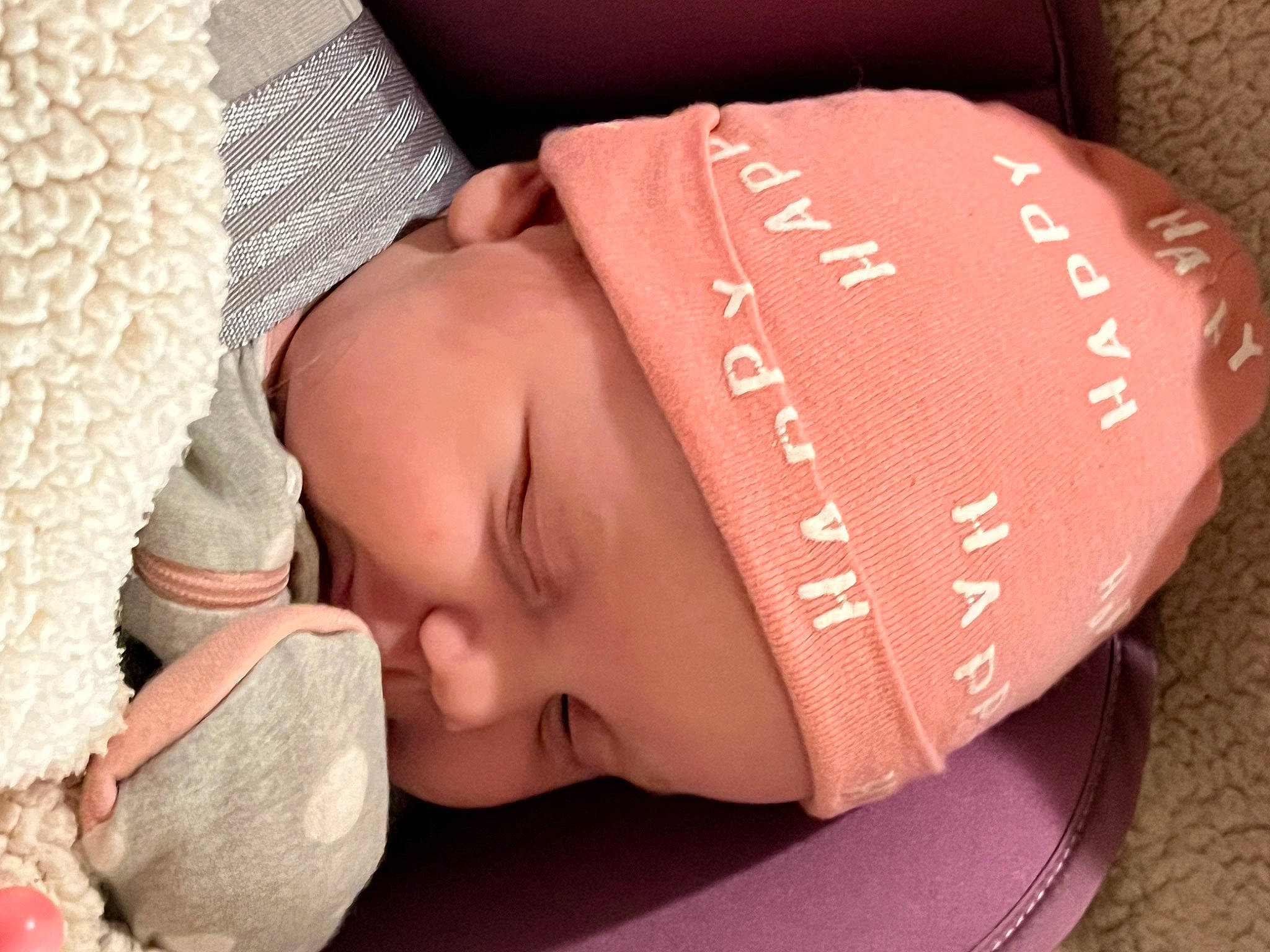 Kynslee joined the competition — help win amazing prizes! baby, baby_sleeping, baby_toddler_clothing, cap, carmine, cheek, child, comfort, eye, eyelash, fashion_accessory, finger, happy, head, headgear, headwear, knit_cap, lip, pattern, person
