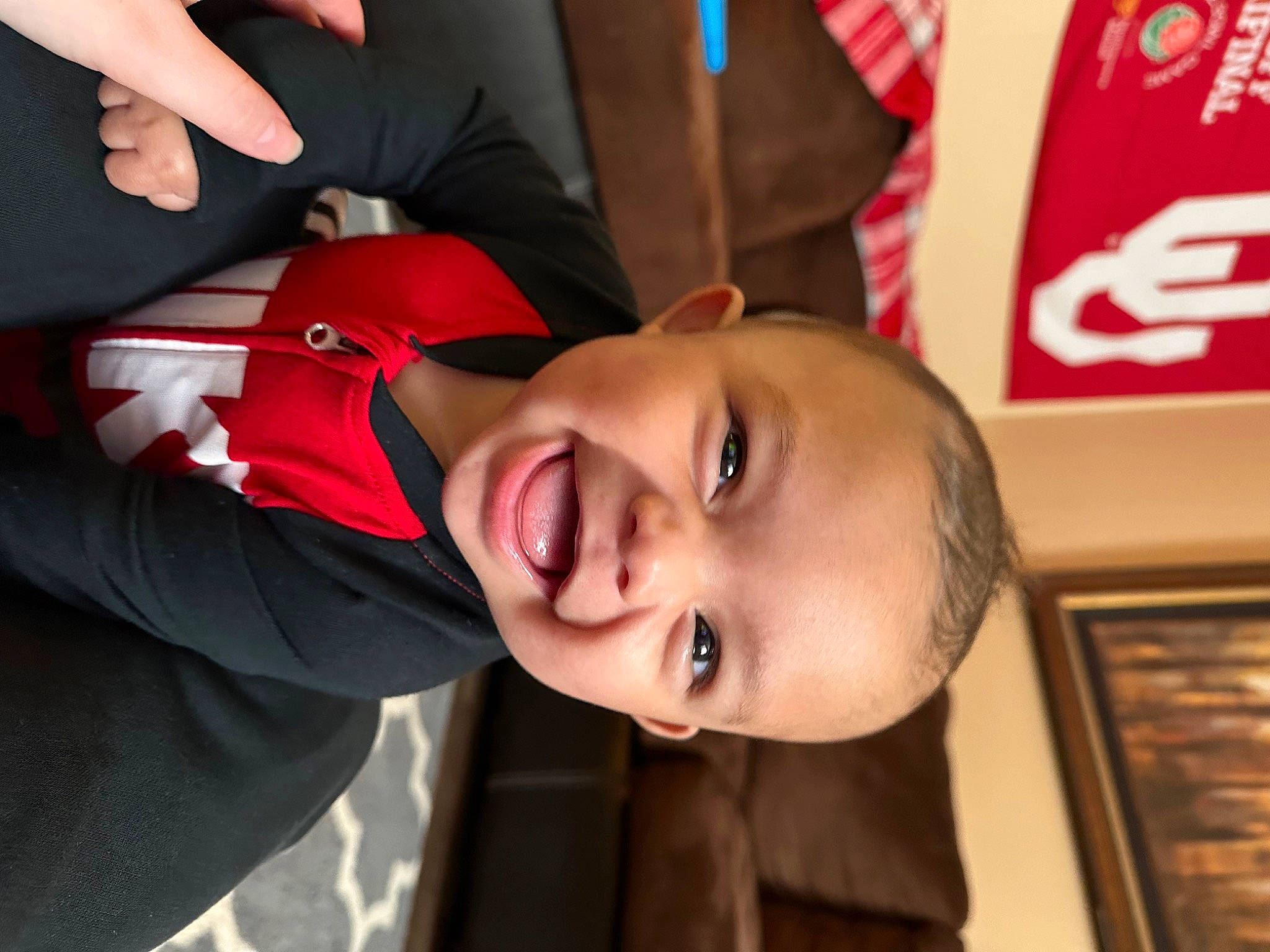 Kenzo joined the competition — help win amazing prizes! baby, baby_laughing, baby_toddler_clothing, cheek, child, event, eyewear, fun, happy, house, laugh, leisure, lip, mouth, nose, person, smile, sunglasses, toddler, tree