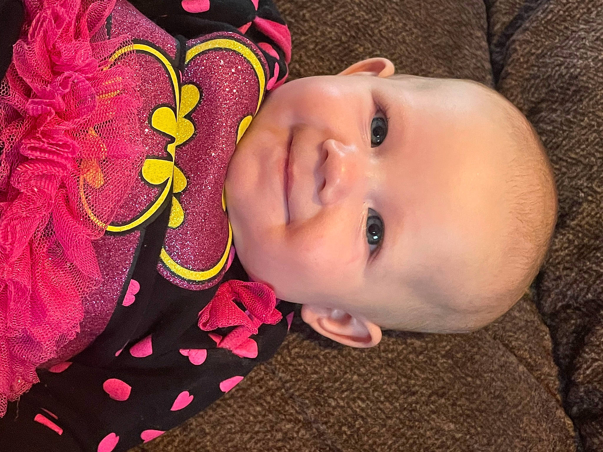 Harper joined the competition — help win amazing prizes! baby, baby_toddler_clothing, cheek, dress, flash_photography, happy, hat, headgear, iris, joy, lip, magenta, nose, pattern, person, petal, pink, plant, smile, toddler