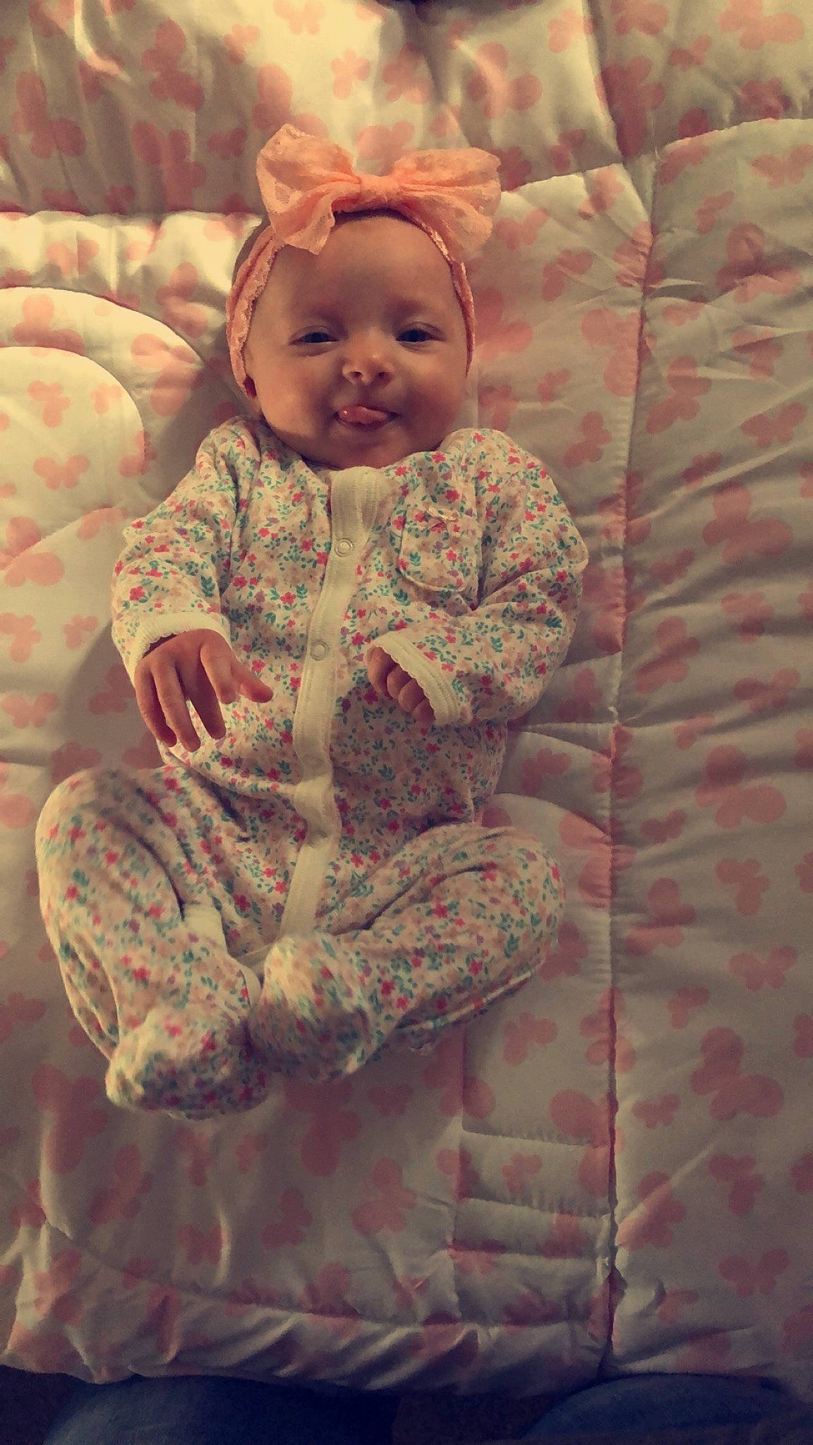 Kynsleigh joined the competition — help win amazing prizes! baby, blanket, child, person, pink, textile, toddler