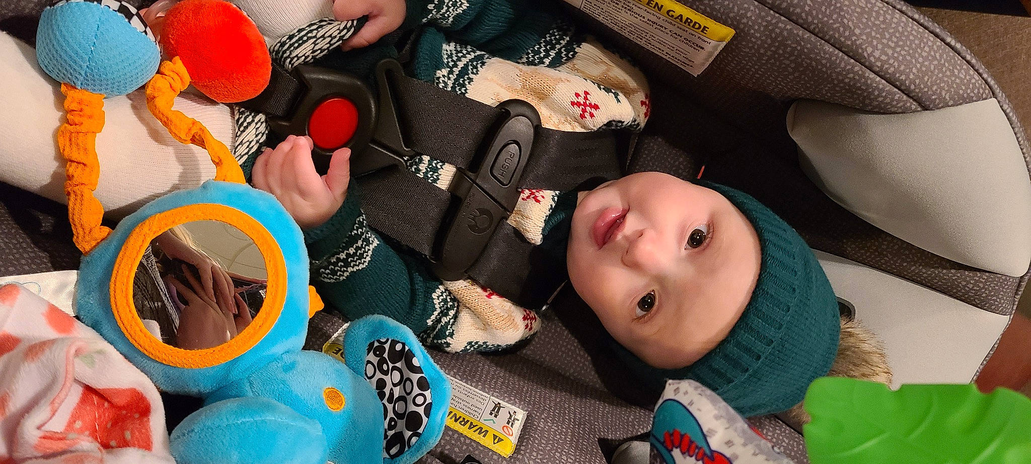 Everly joined the competition — help win amazing prizes! baby, baby_toddler_clothing, beauty, child, comfort, design, fashion_accessory, fun, hat, headgear, headwear, mouth, nail, orange, pattern, people, person, product, smile, t_shirt