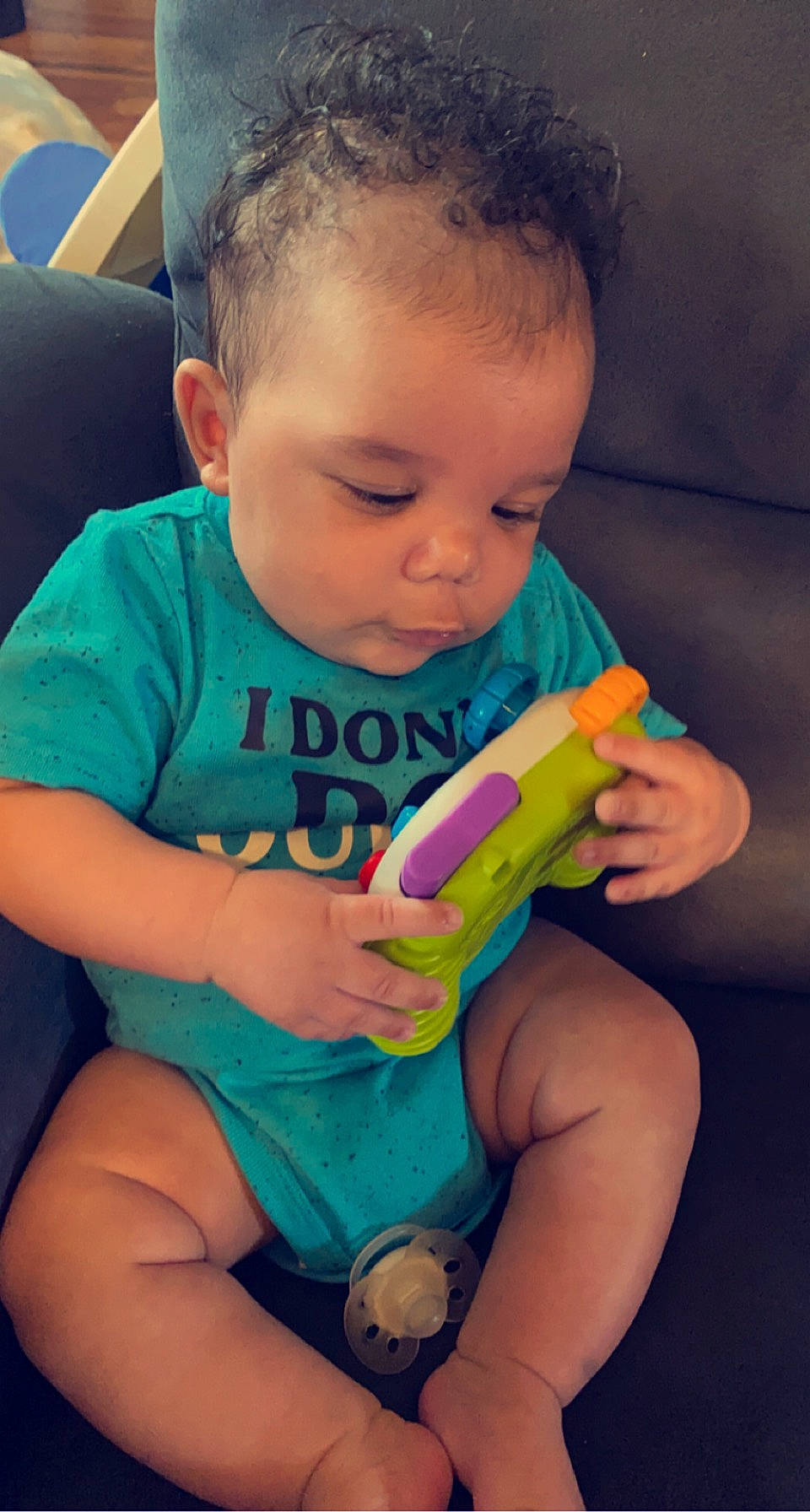 Brycen joined the competition — help win amazing prizes! arm, baby, baby_playing_with_toys, baby_toddler_clothing, cheek, eyelash, face, finger, hairstyle, hand, happy, head, human_body, iris, leg, mouth, nose, organ, person, skin