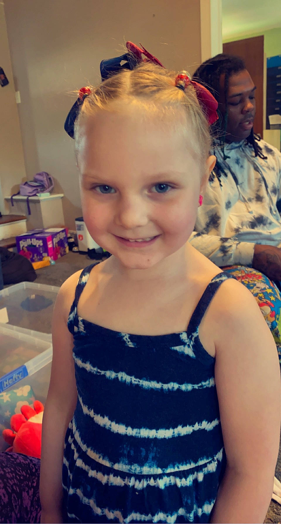 Aubree is registered to the contest to win money with this photo: baby_toddler_clothing, cheek, child, chin, clothing, cool, ear, face, fun, hair, hairstyle, happy, head, iris, joy, neck, person, skin, smile, standing