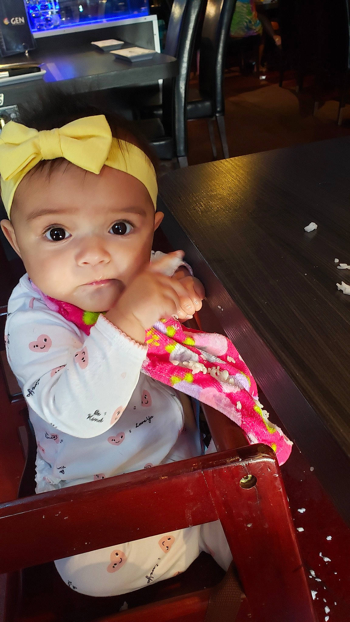 Tegan joined the competition — help win amazing prizes! baby, baby_products, cheek, child, person, pink, skin, smile, toddler