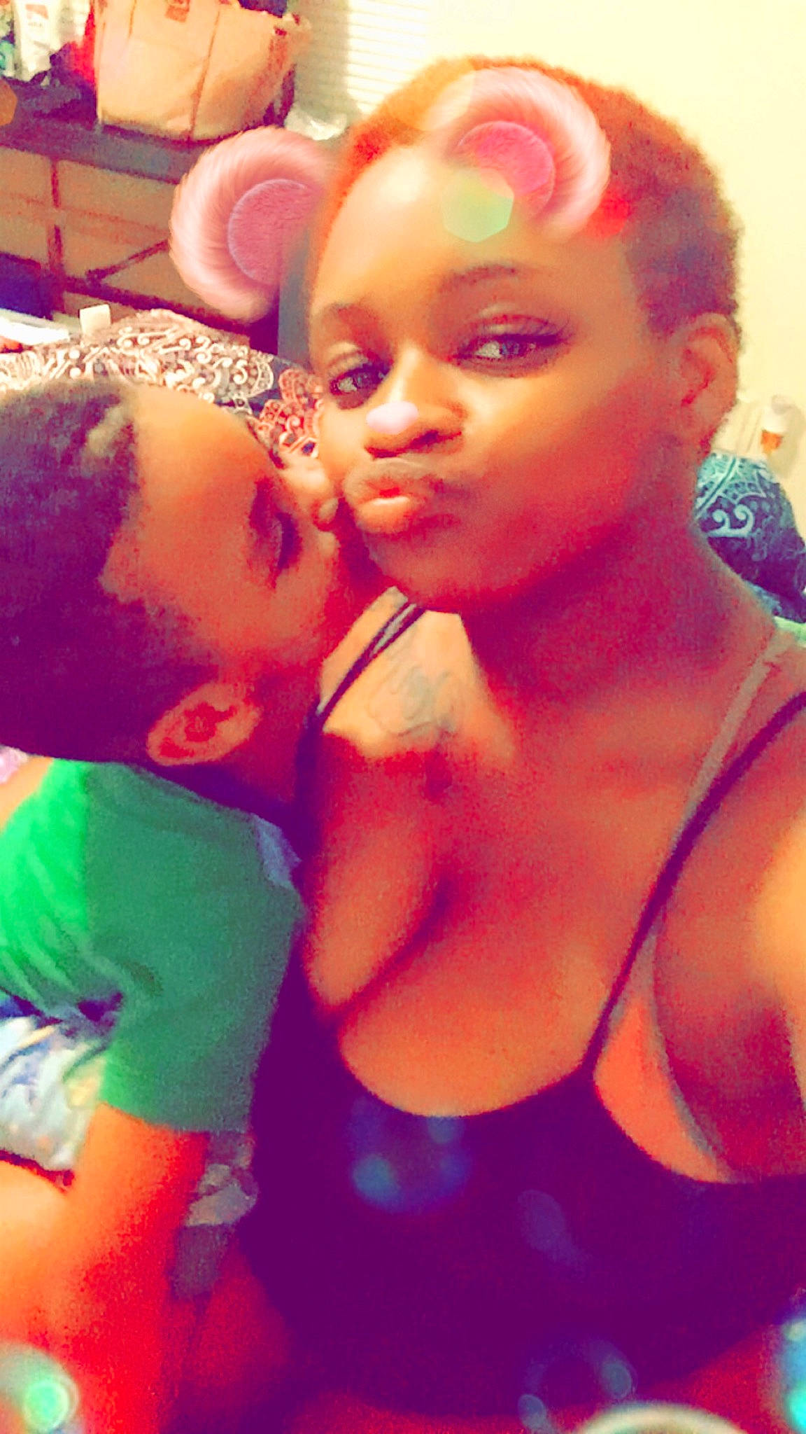 Jabari joined the competition — help win amazing prizes! abdomen, ear, fun, person, selfie