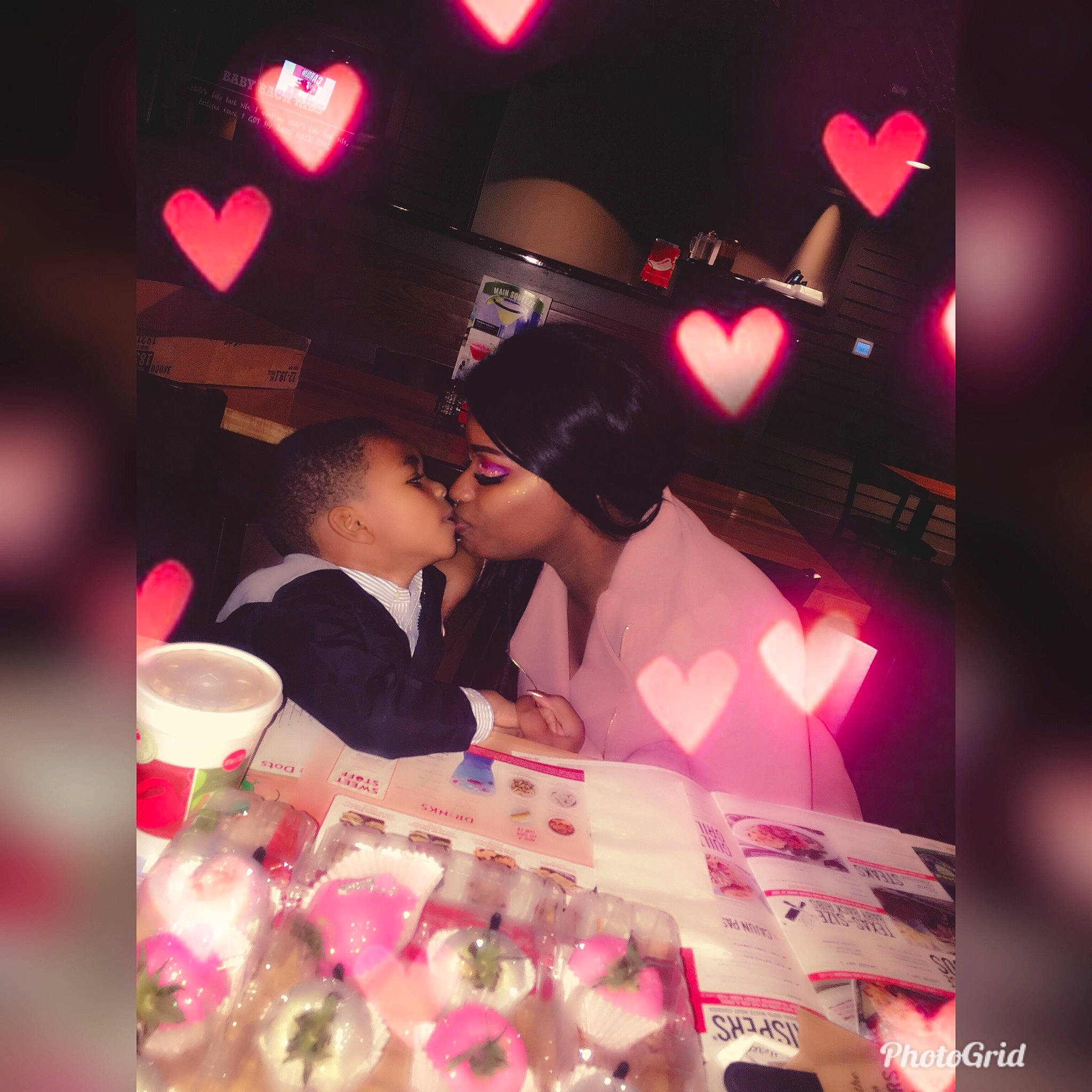 Jabari joined the competition — help win amazing prizes! event, fun, heart, interaction, lighting, love, party, person, petal, pink, romance, valentines_day