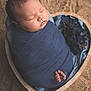 Matt is registered to the contest to win money with this photo: newborn, baby, sleeping, swaddled, blue_cloth, heart_shaped_bowl, wooden_bowl, soft_fabric, flowers, peaceful, cute, infant, portrait, closeup, indoors, wrapped, tiny_feet, resting, child, adorable
