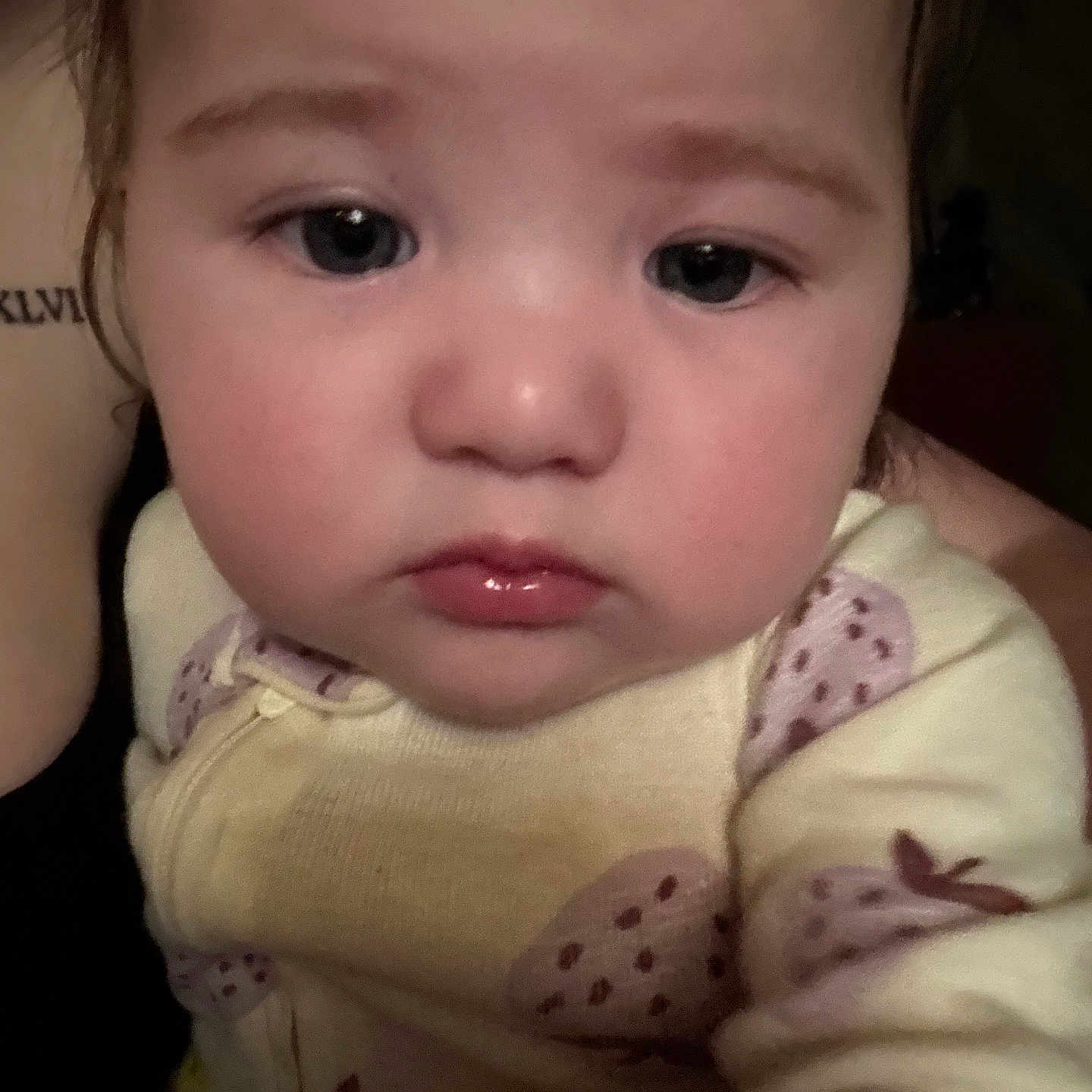 Skai is registered to the contest to win money with this photo: baby, bodypart, ear, face, finger, frown, hand, happy, head, mouth, newborn, person, photography, portrait, sad, selfie, skin, smile, spitting