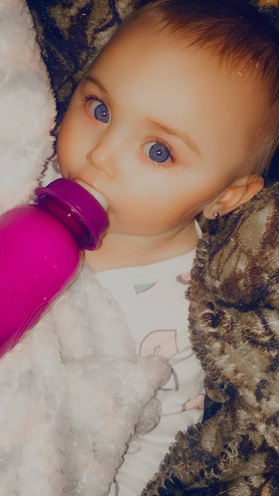 Nevaeh joined the competition — help win amazing prizes! baby, baby_toddler_clothing, cap, cheek, clothing, doll, eyelash, head, headgear, human_body, iris, lip, nose, outerwear, person, pink, skin, sleeve, textile, toddler