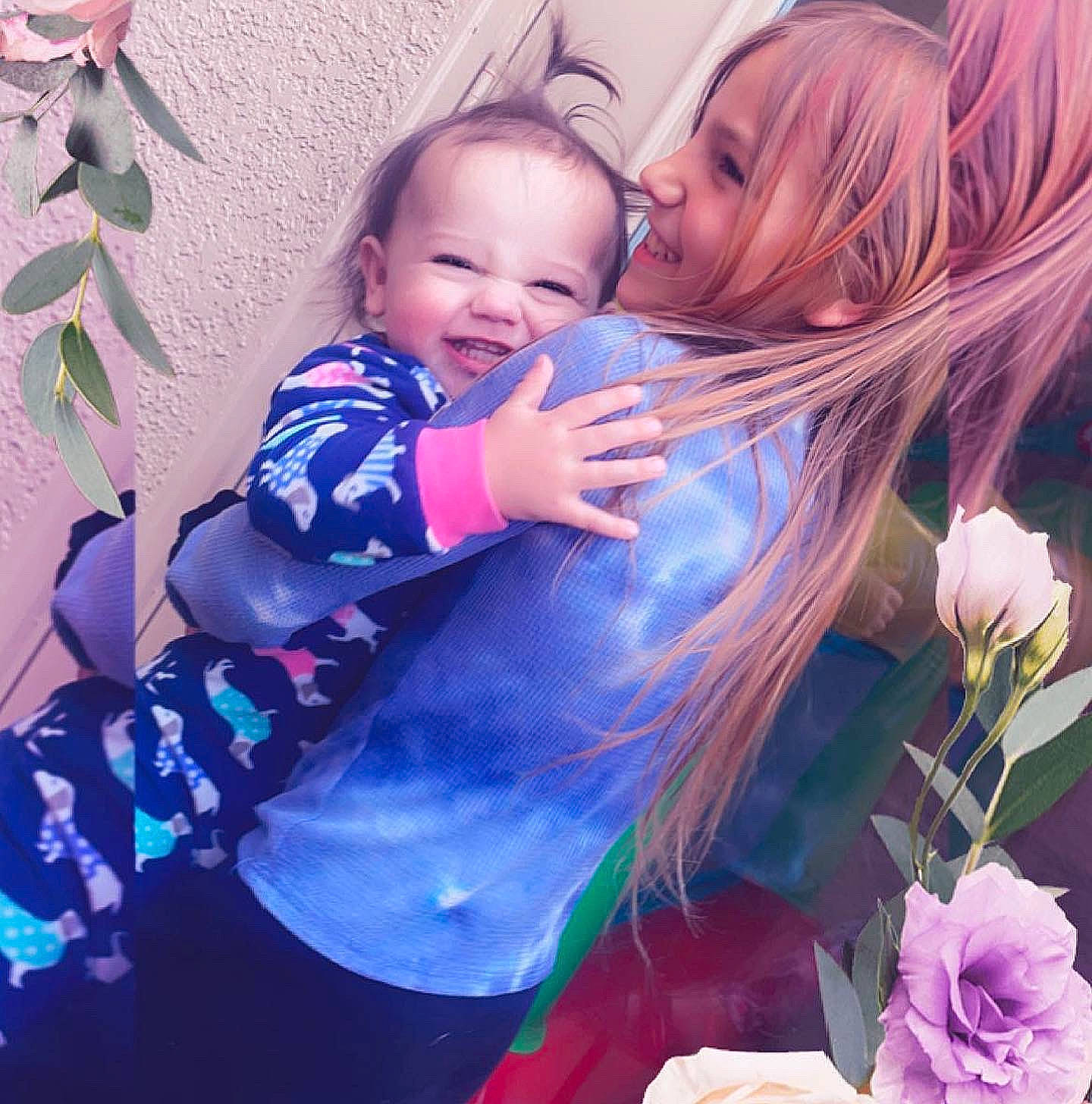 Nyomi joined the competition — help win amazing prizes! baby, baby_toddler_clothing, child, eye, facial_expression, flower, fun, hairstyle, happy, human, iris, joy, magenta, people_in_nature, person, photograph, pink, plant, purple, smile