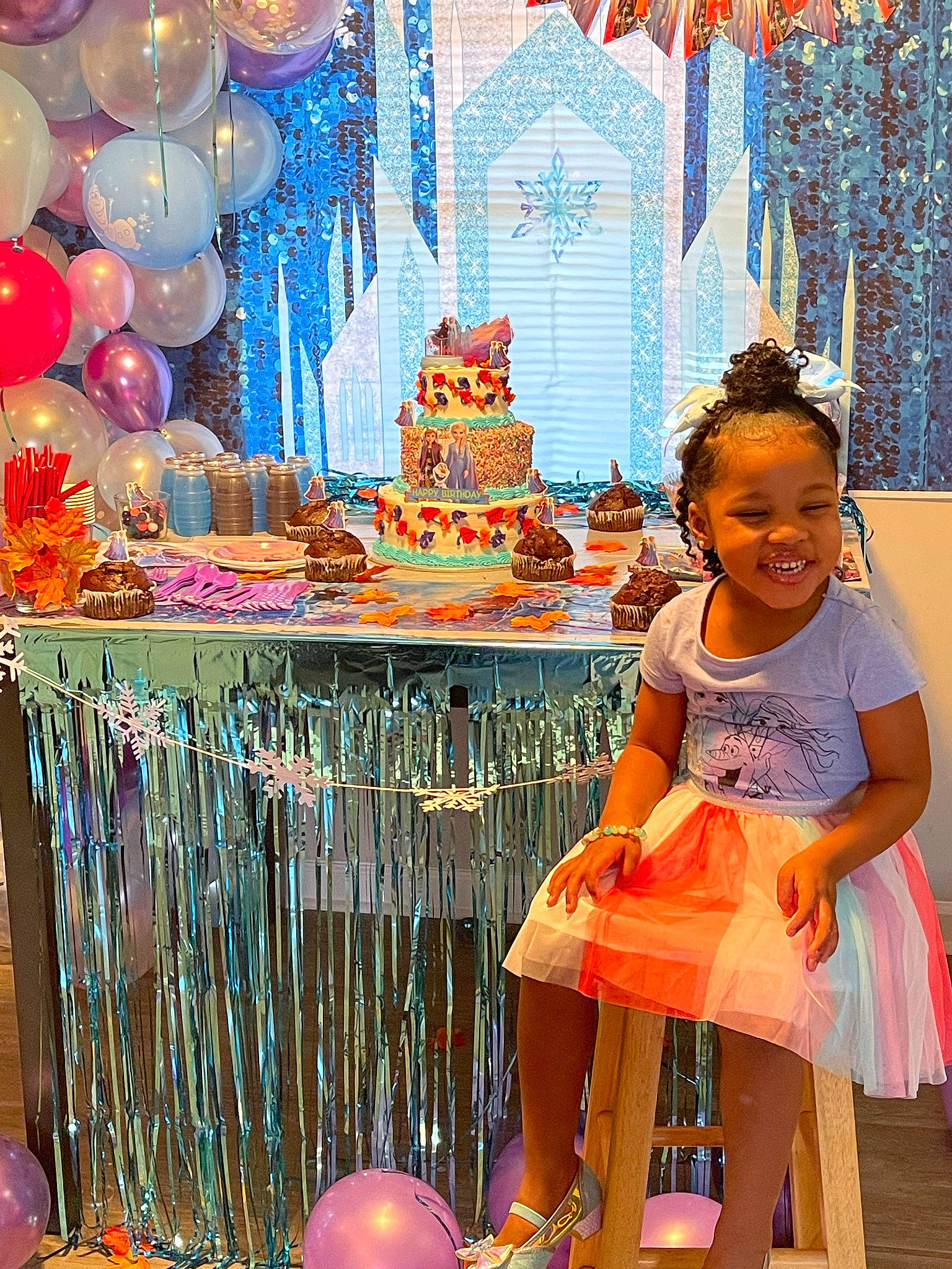 Cadence joined the competition — help win amazing prizes! baby_toddler_clothing, balloon, child, city, decoration, event, fun, happy, icing, joy, leisure, magenta, party, party_supply, person, pink, room, sandal, smile, snapshot