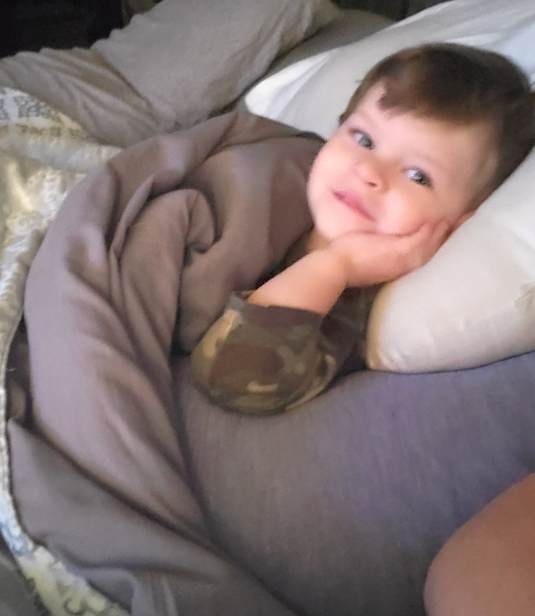 Sterling joined the competition — help win amazing prizes! baby, baby_sleeping, baby_toddler_clothing, bedtime, cheek, child, comfort, elbow, flash_photography, gesture, human_leg, linens, nap, person, sitting, sleeve, smile, textile, thumb, toddler