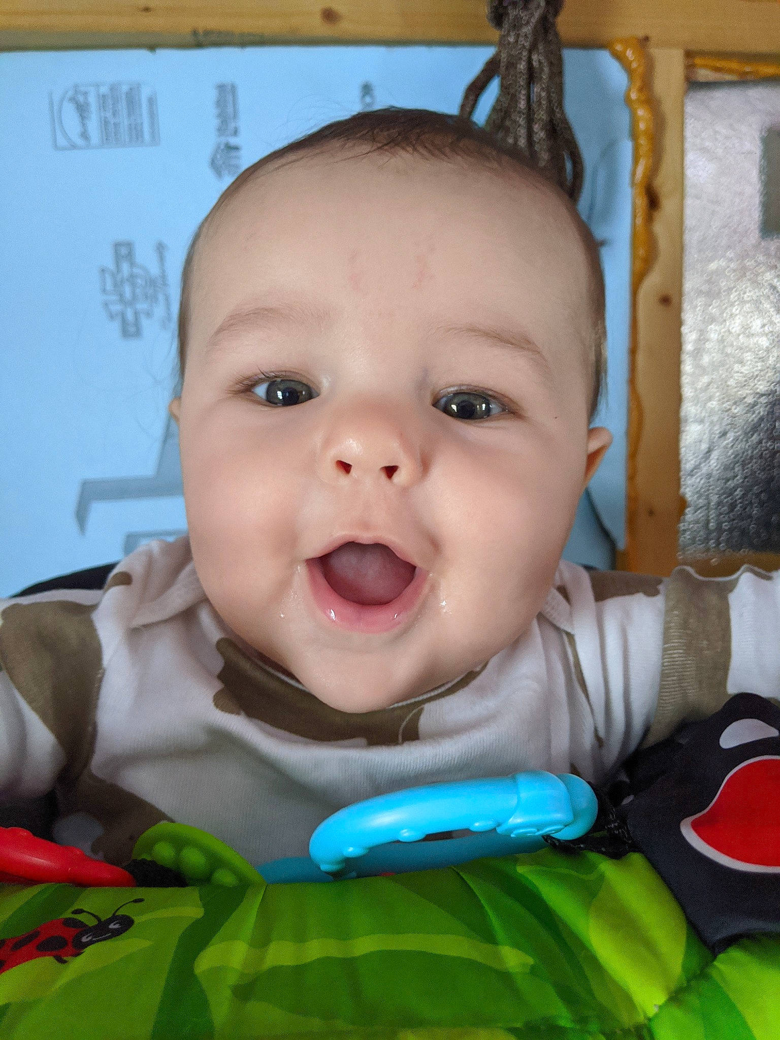 Kaine joined the competition — help win amazing prizes! baby, baby_making_funny_faces, cheek, child, chin, ear, eye, face, facial_expression, forehead, happy, head, iris, lip, mouth, nose, person, skin, smile, toddler