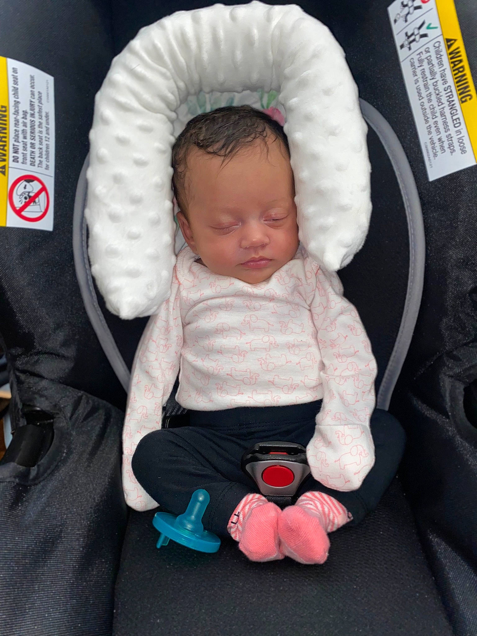 Eliana joined the competition — help win amazing prizes! baby, baby_carriage, baby_in_car_seat, baby_products, baby_safety, baby_sleeping, baby_toddler_clothing, car_seat, cheek, comfort, eye, head, human_body, infant_bed, outerwear, person, product, sitting, sleeve, toddler