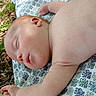 Braxton joined the competition — help win amazing prizes! baby, sleeping, infant, outdoor, blanket, grass, portrait, peaceful, resting, face, skin, arm, hand, patterned_fabric, toy, nature, daylight, close_up, relaxed, photography