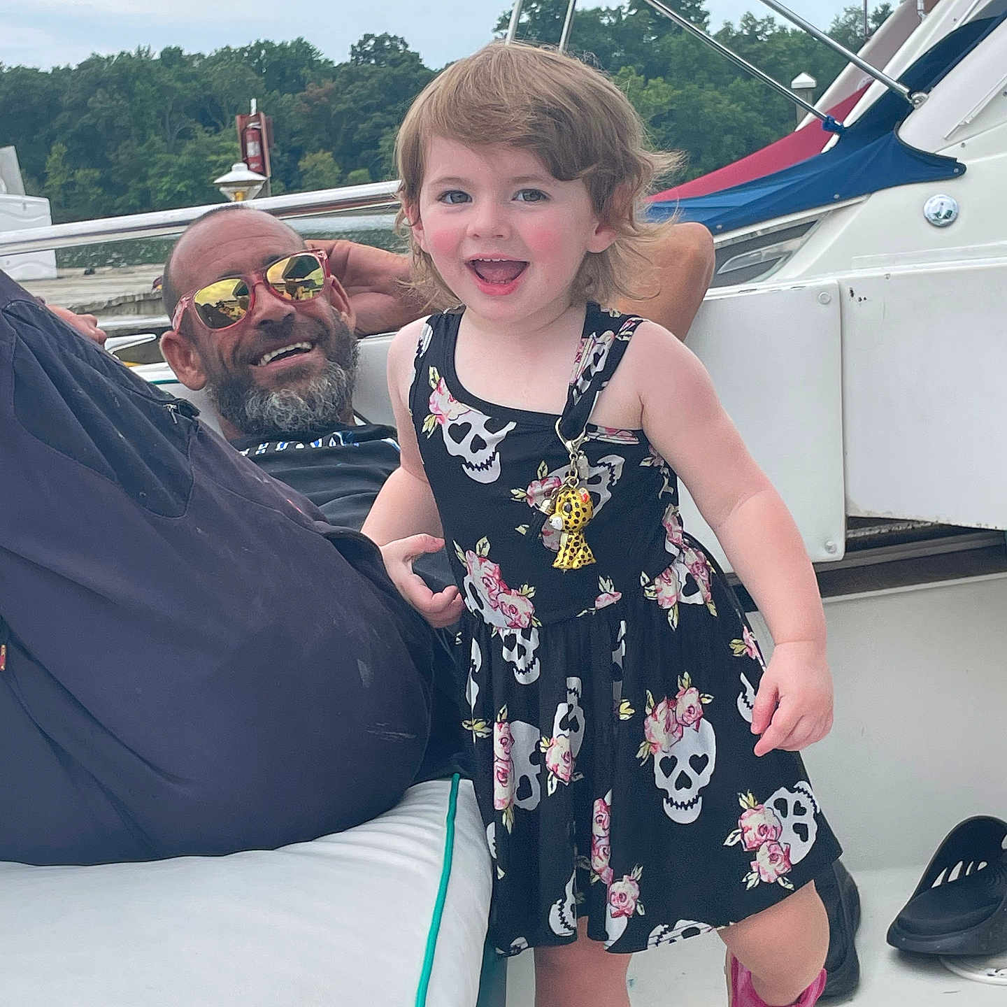 Chloe is registered to the contest to win money with this photo: accessories, adult, child, clothing, dress, face, female, footwear, formalwear, girl, head, male, man, person, photography, portrait, sandal, shoe, summer, sunglasses